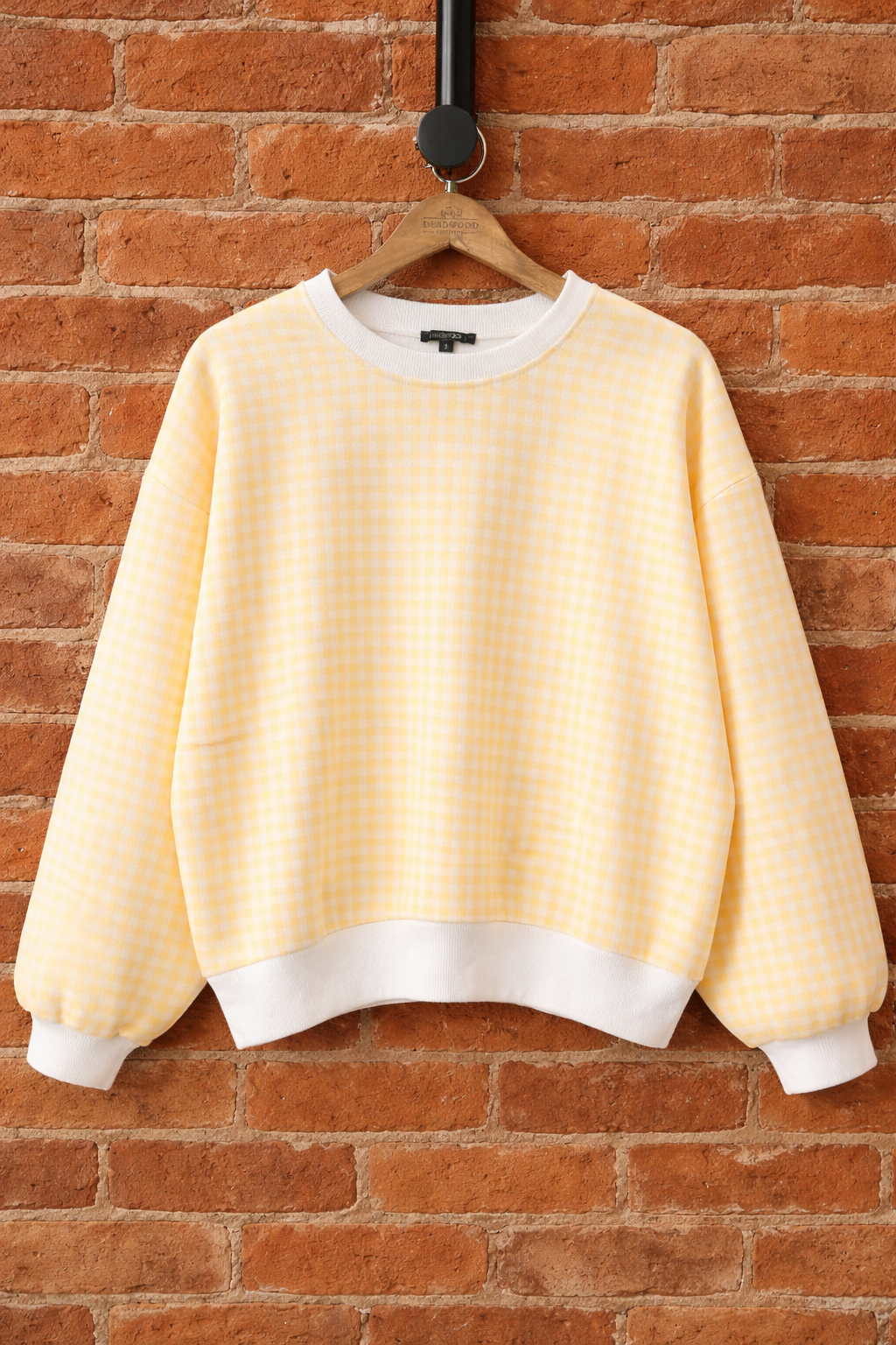 Paper Moon YELLOW Gingham Checkered Lounge Top & Shorts