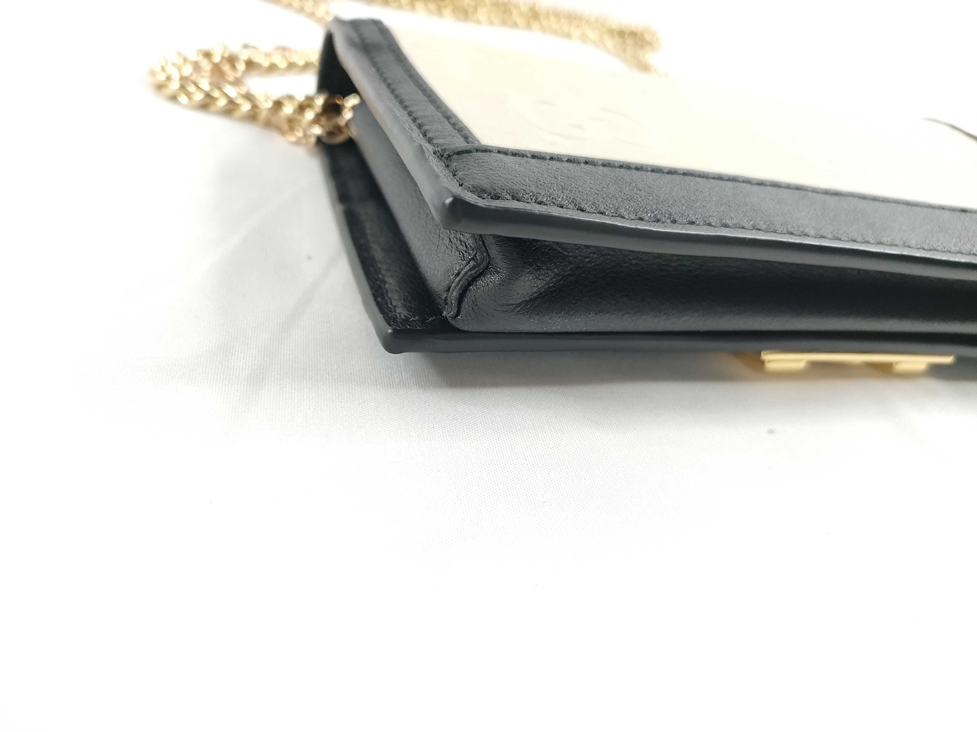Gucci Chain Shoulder Bag Black X White