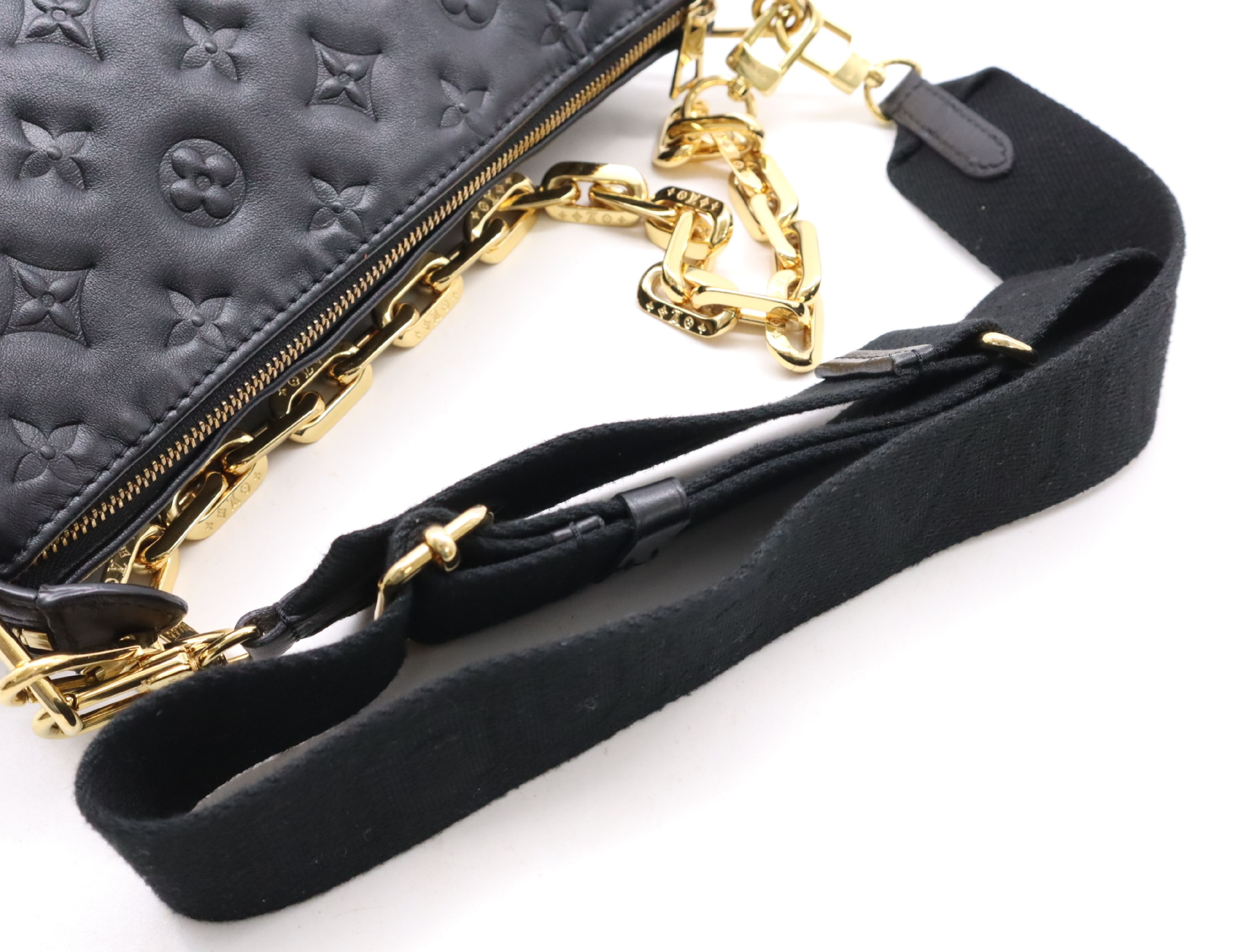 Louis Vuitton Coussin NM PM, Embossed Monogram Black m21260