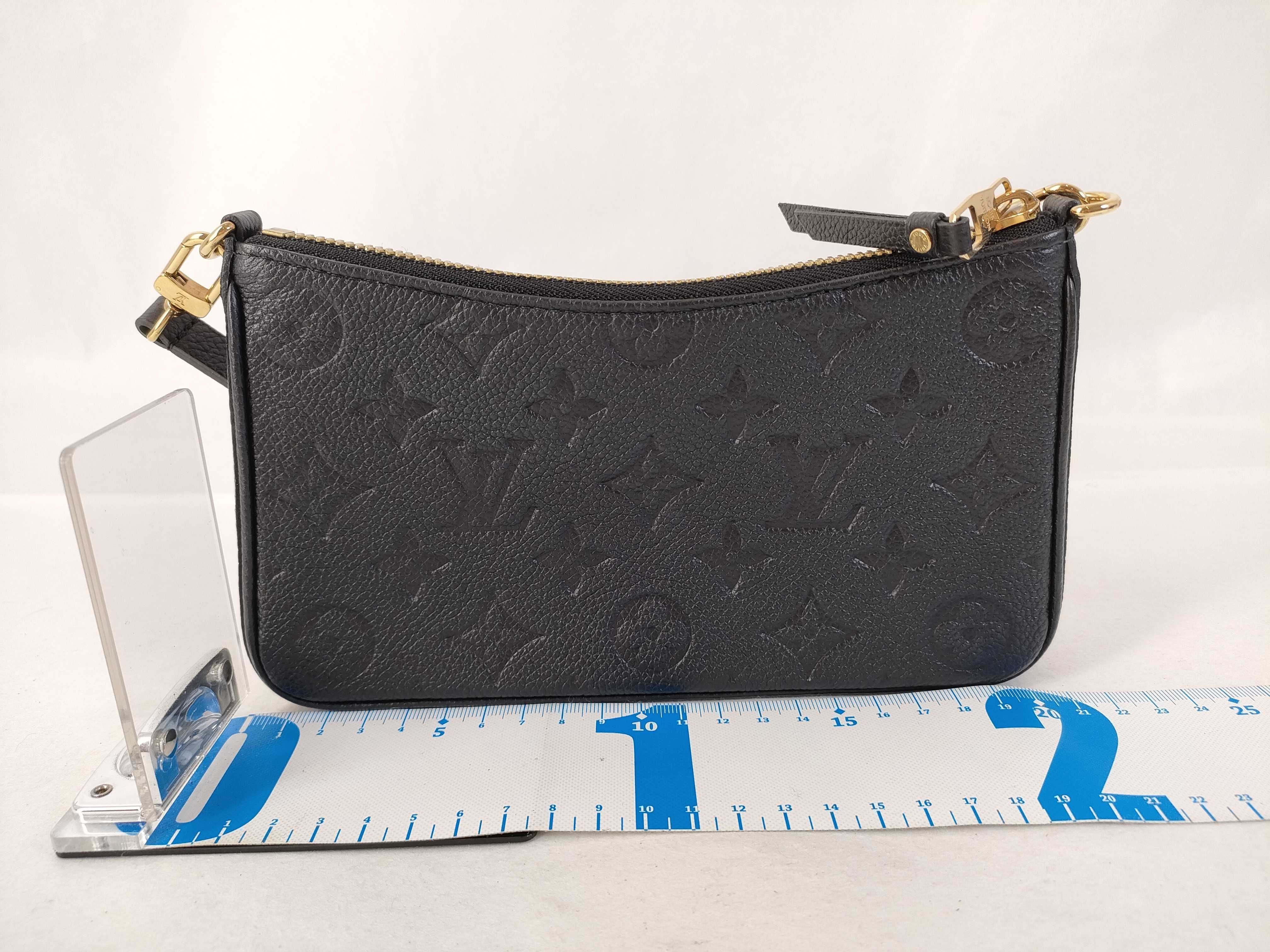 Louis Vuitton Easy Pouch Empreinte Leather Black