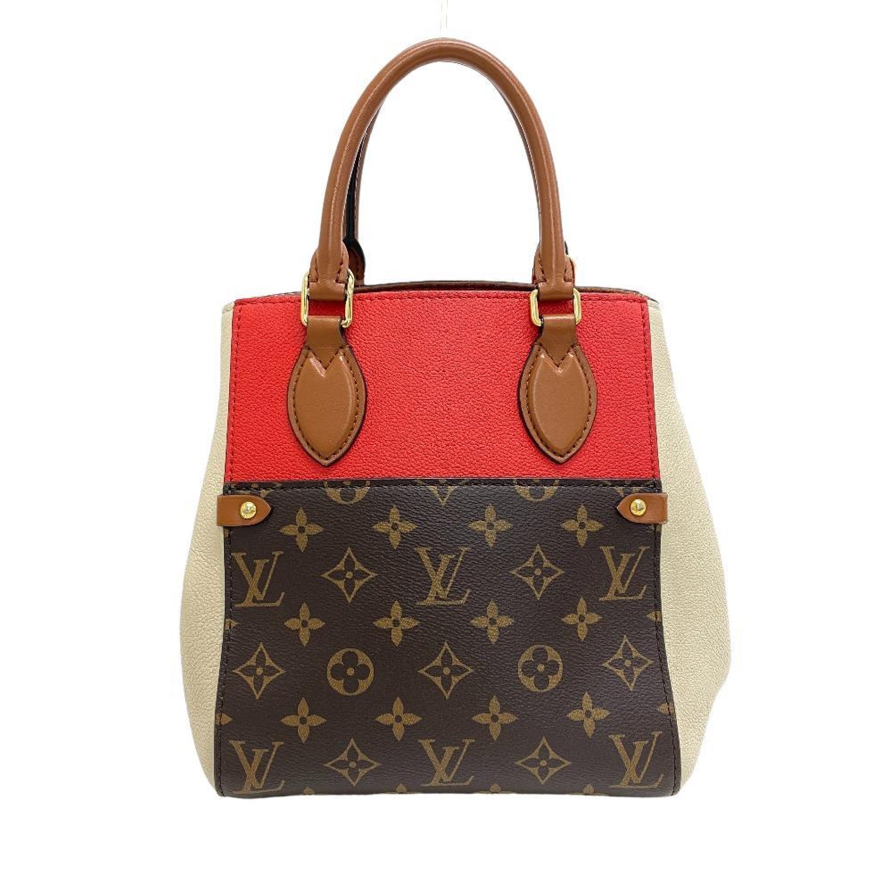 Louis VuittonMonogram Fold Tote Pm Red