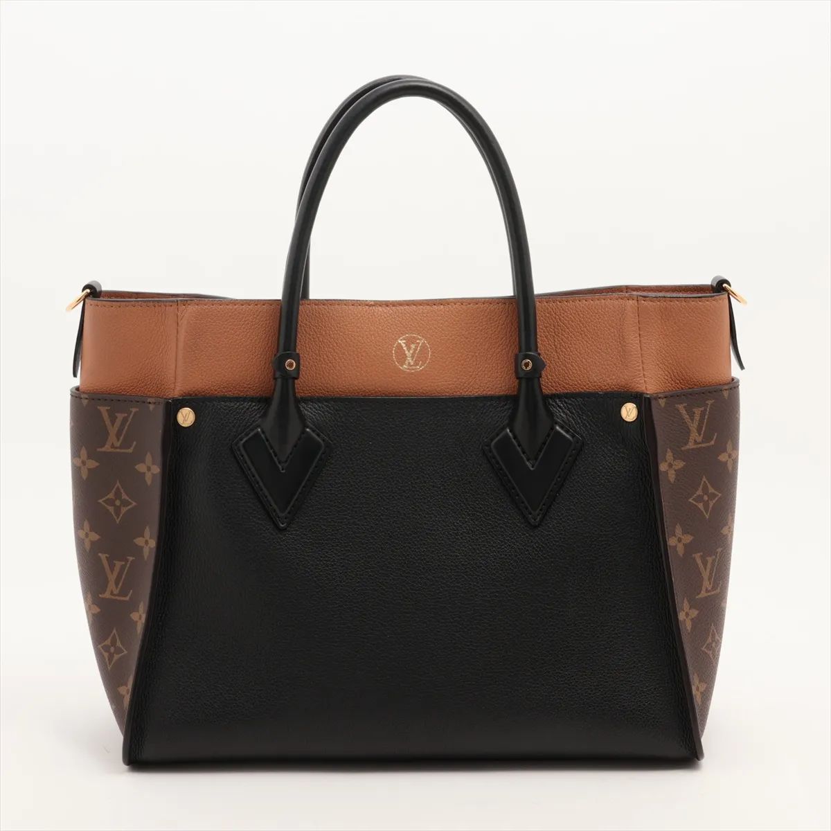Louis Vuitton On My Side MM, Calf Leather Black