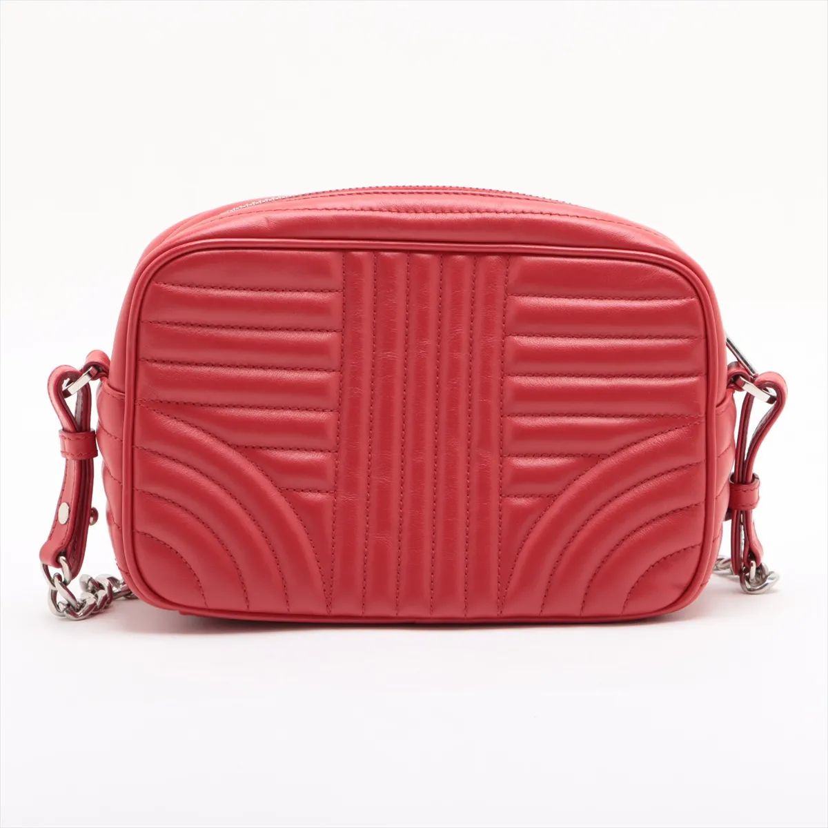Prada Diagram Chain Shoulder Bag Red
