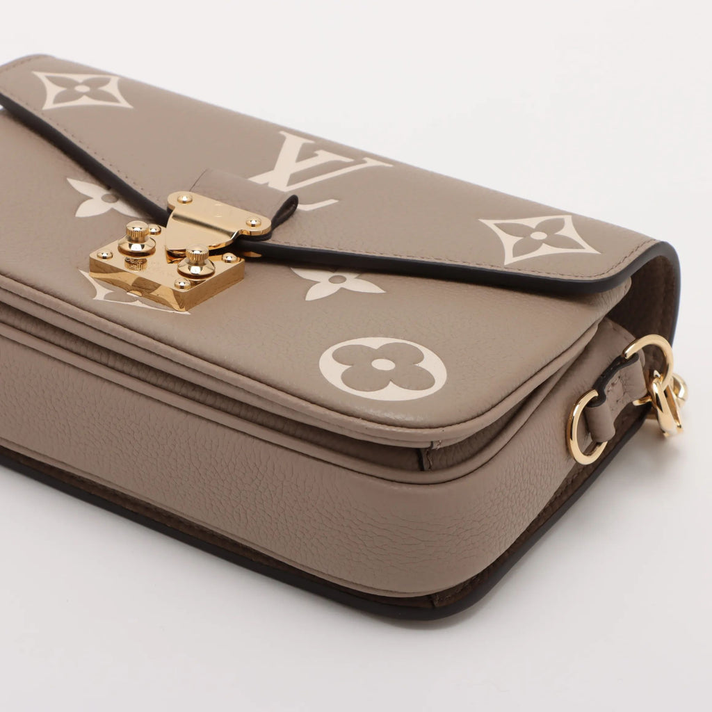 Bicolor monogram Empreinte Pochette Metis Beige