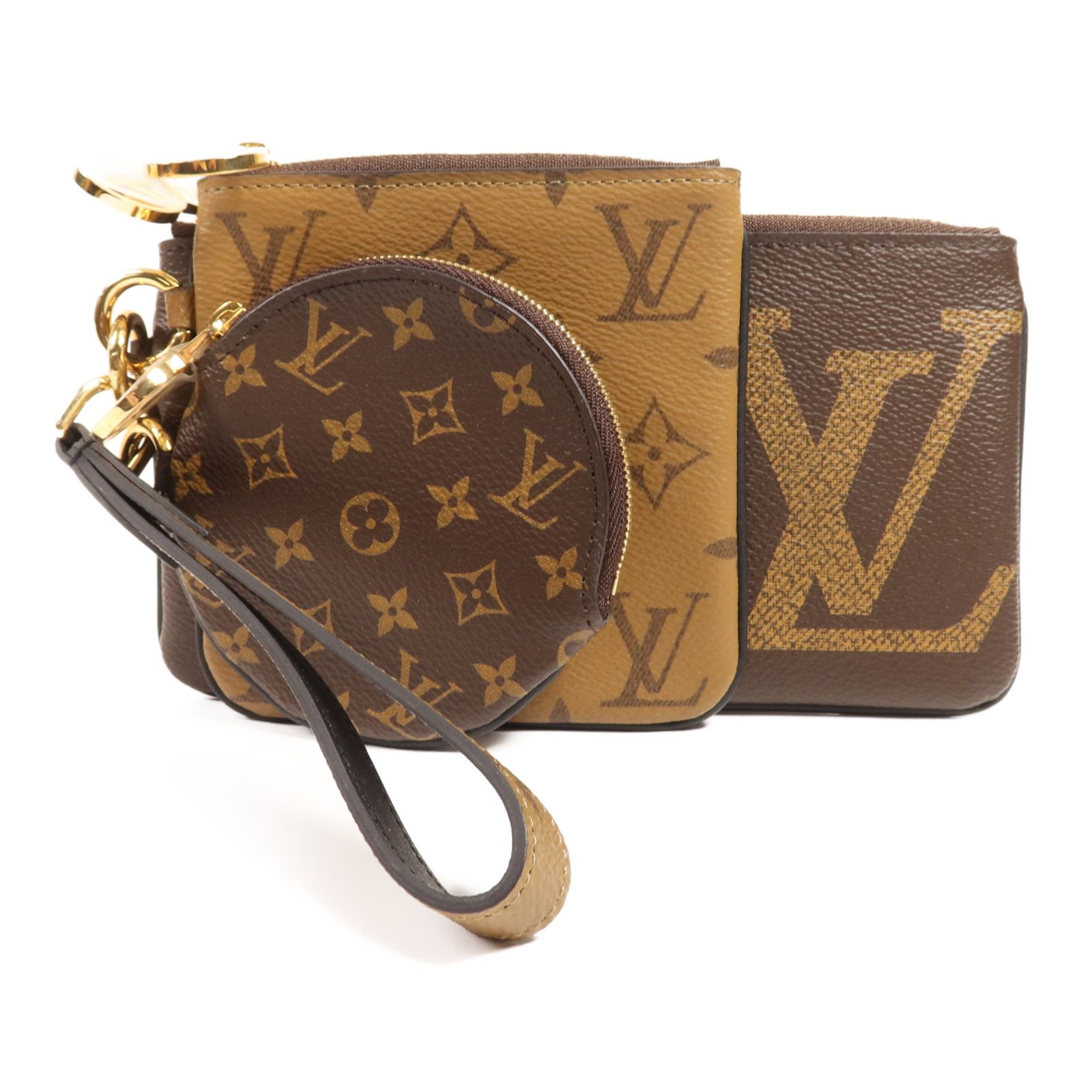 Louis Vuitton Trio Pouch, Monogram Giant