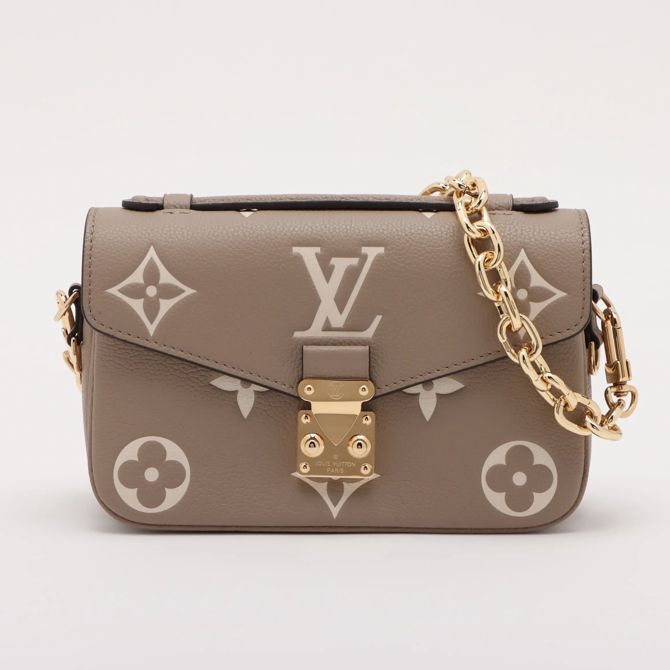 Bicolor monogram Empreinte Pochette Metis Beige