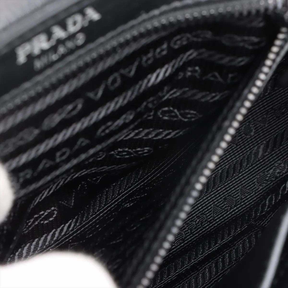 Prada Studded Chain Flap Shoulder Bag White X Black