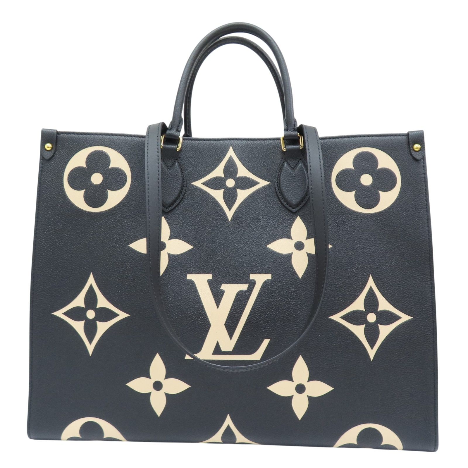 LOUIS VUITTON OnTheGo GM Shoulder Handbag Monogram Empreinte Black