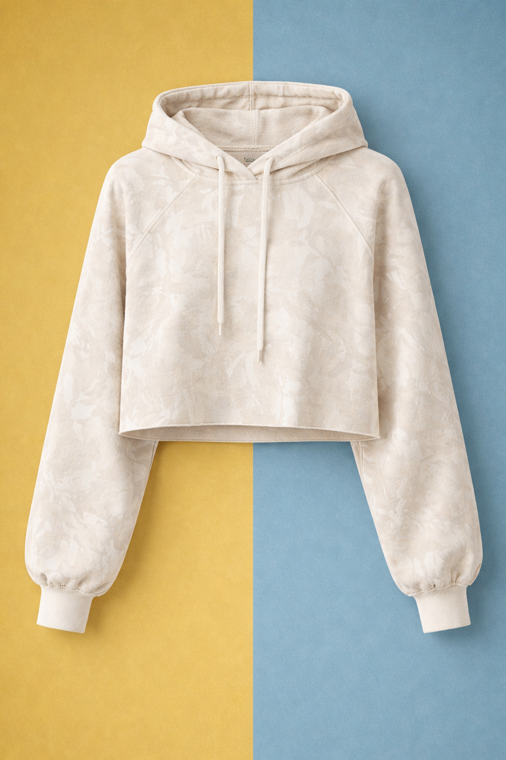 Camo Cropped Hoodie Top & Bottom