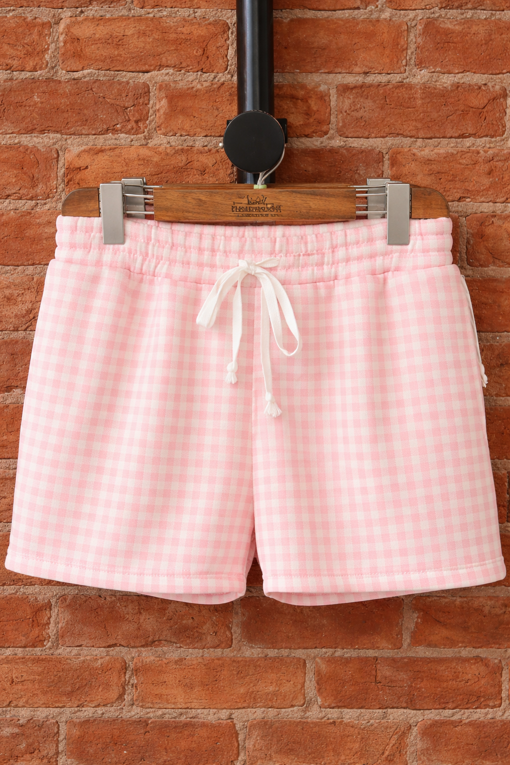 Paper Moon PINK Gingham Checkered Lounge Top & Shorts