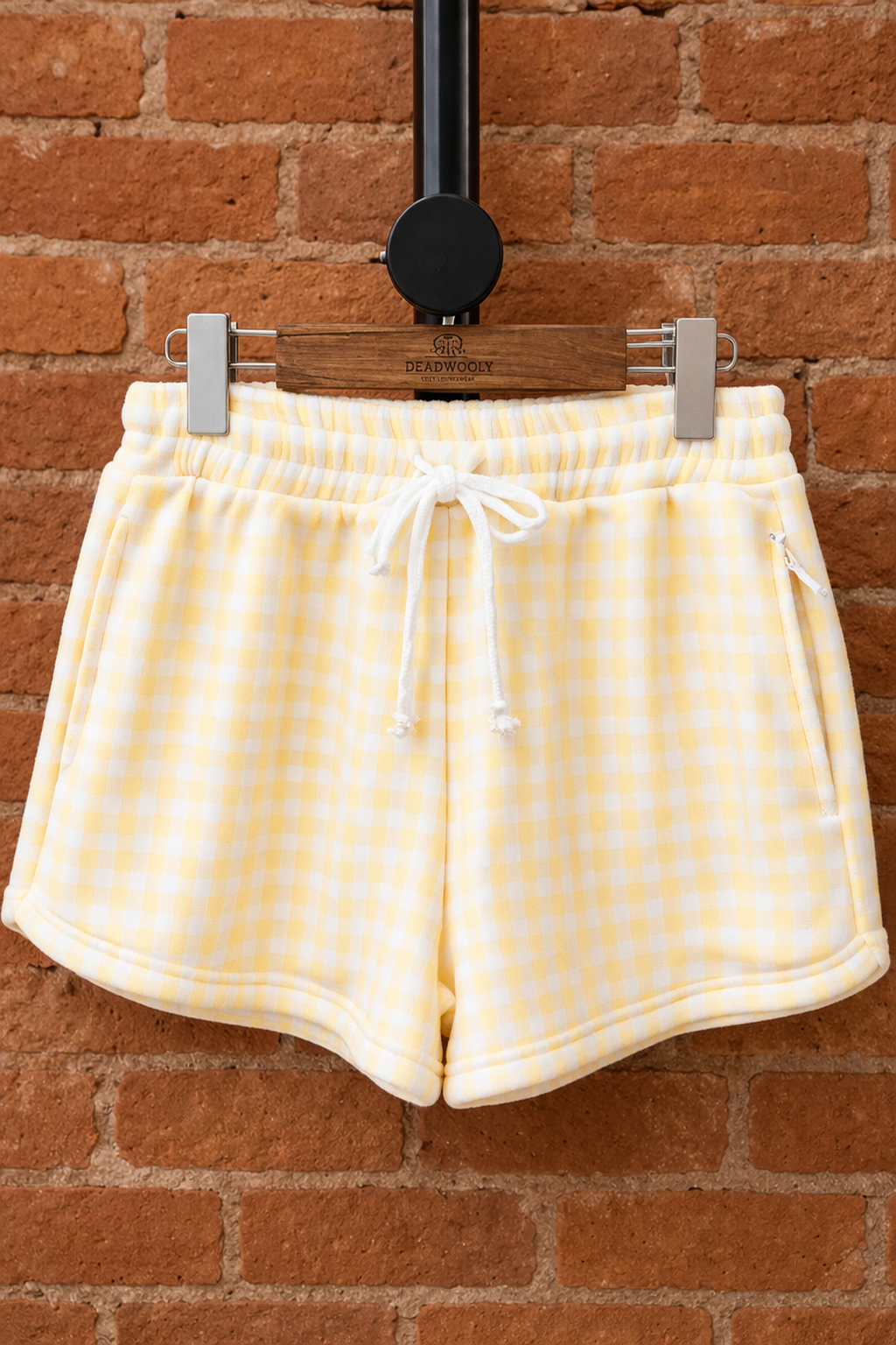 Paper Moon YELLOW Gingham Checkered Lounge Top & Shorts