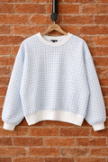 Paper Moon BLUE Gingham Checkered Lounge Top & Shorts