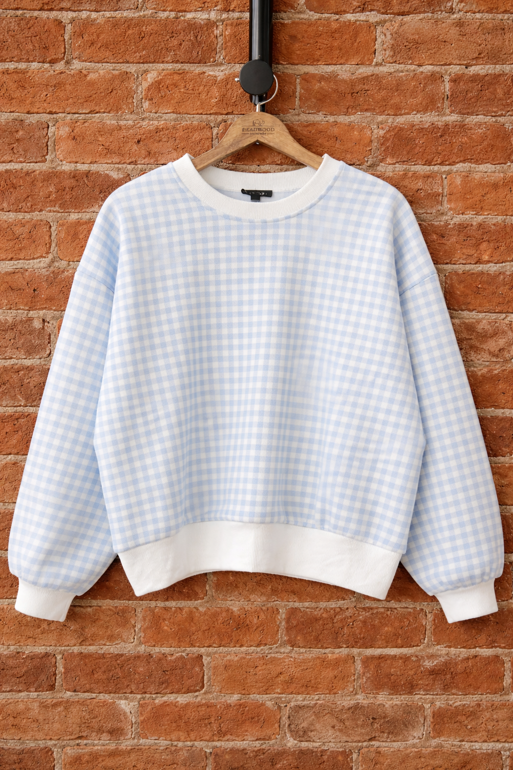 Paper Moon BLUE Gingham Checkered Lounge Top & Shorts
