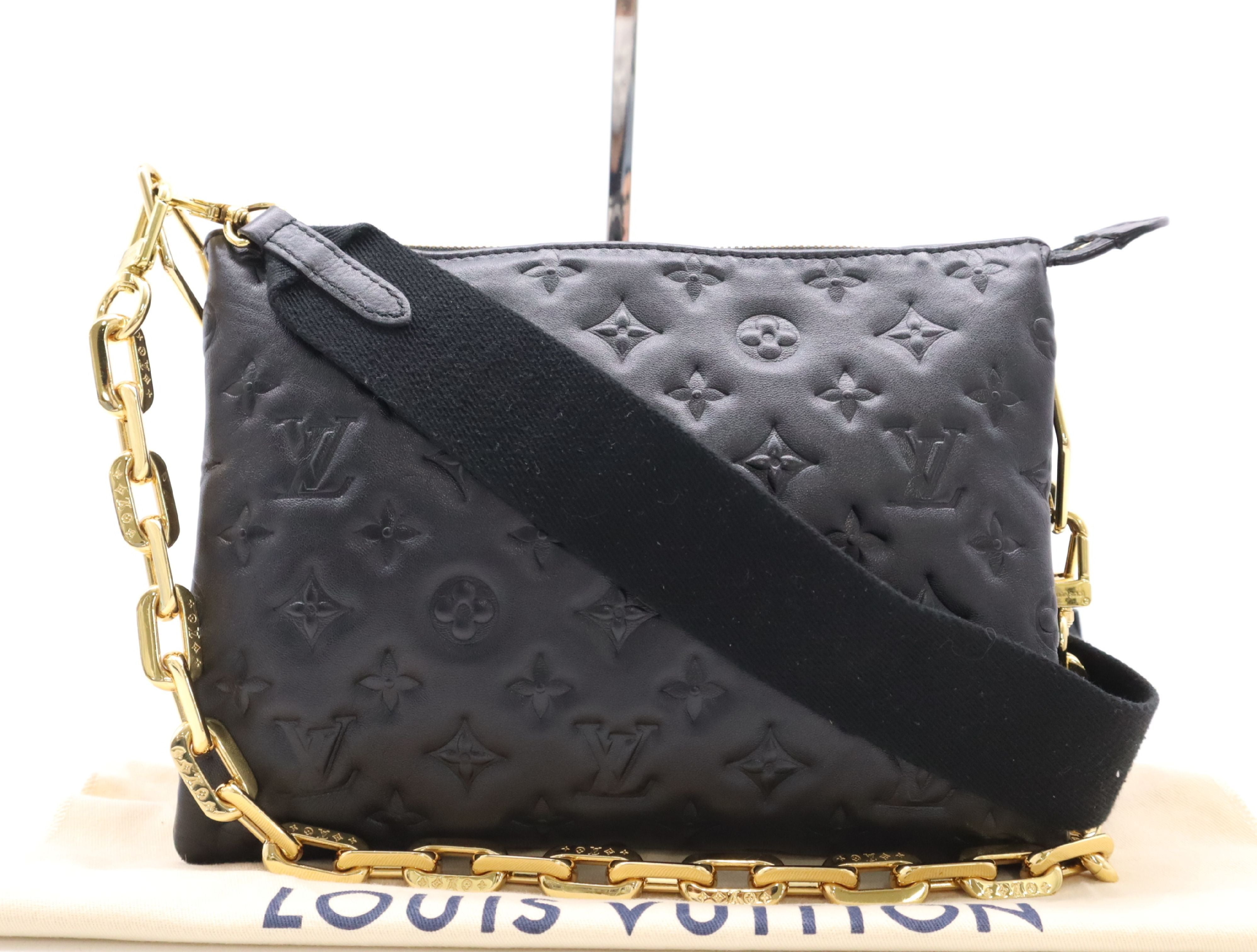 Louis Vuitton Coussin NM PM, Embossed Monogram Black m21260