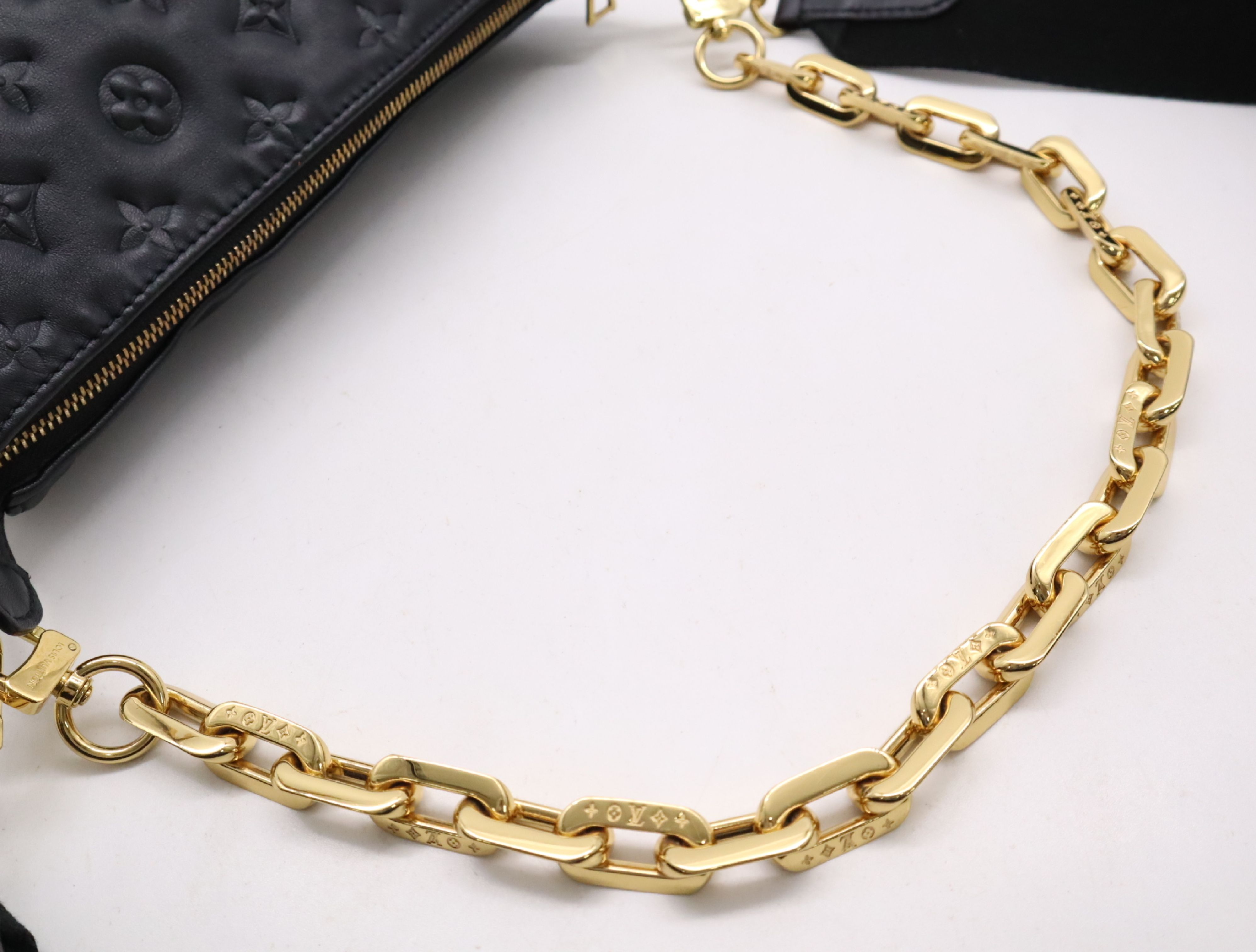 Louis Vuitton Coussin NM PM, Embossed Monogram Black m21260