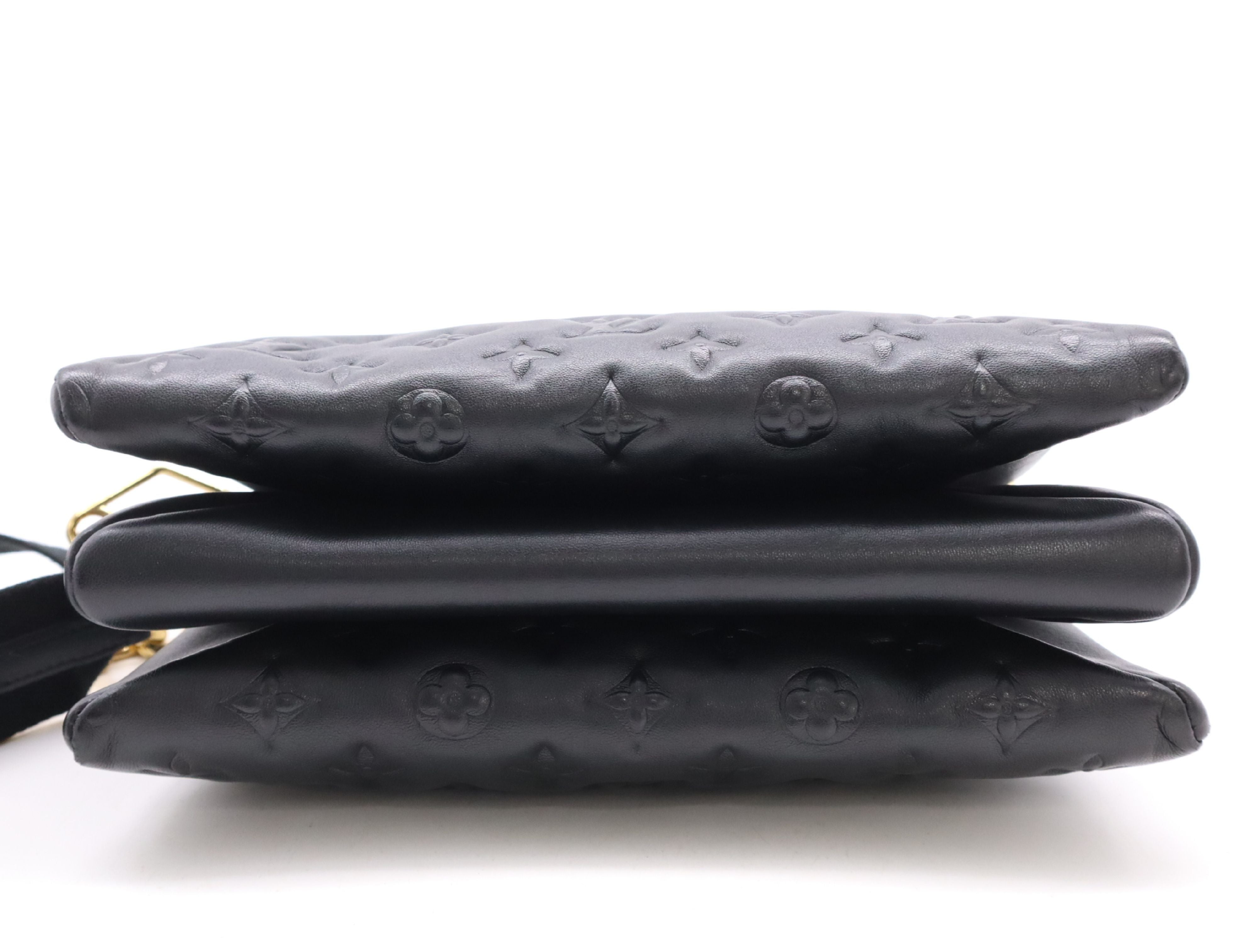 Louis Vuitton Coussin NM PM, Embossed Monogram Black m21260
