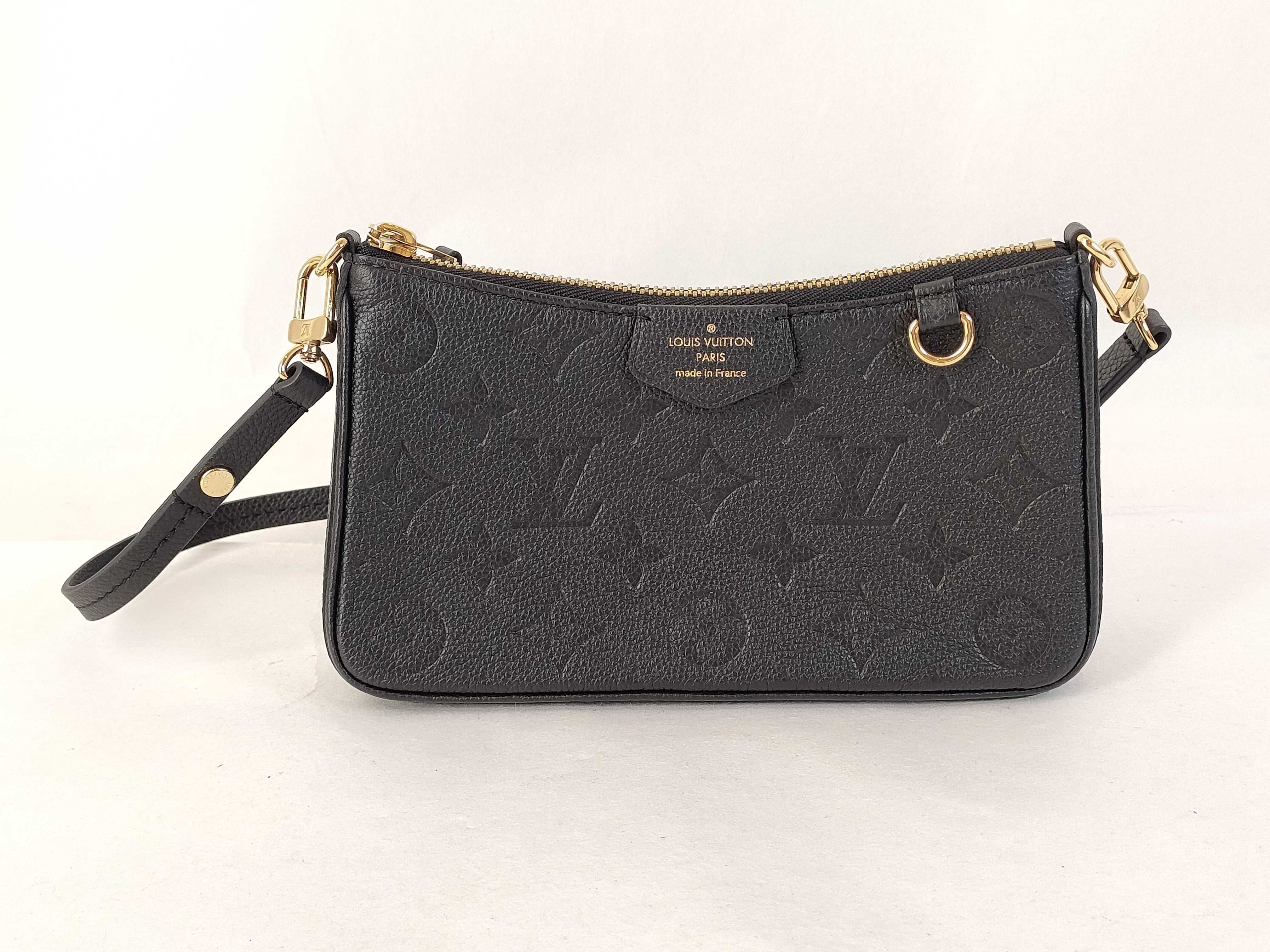 Louis Vuitton Easy Pouch Empreinte Leather Black