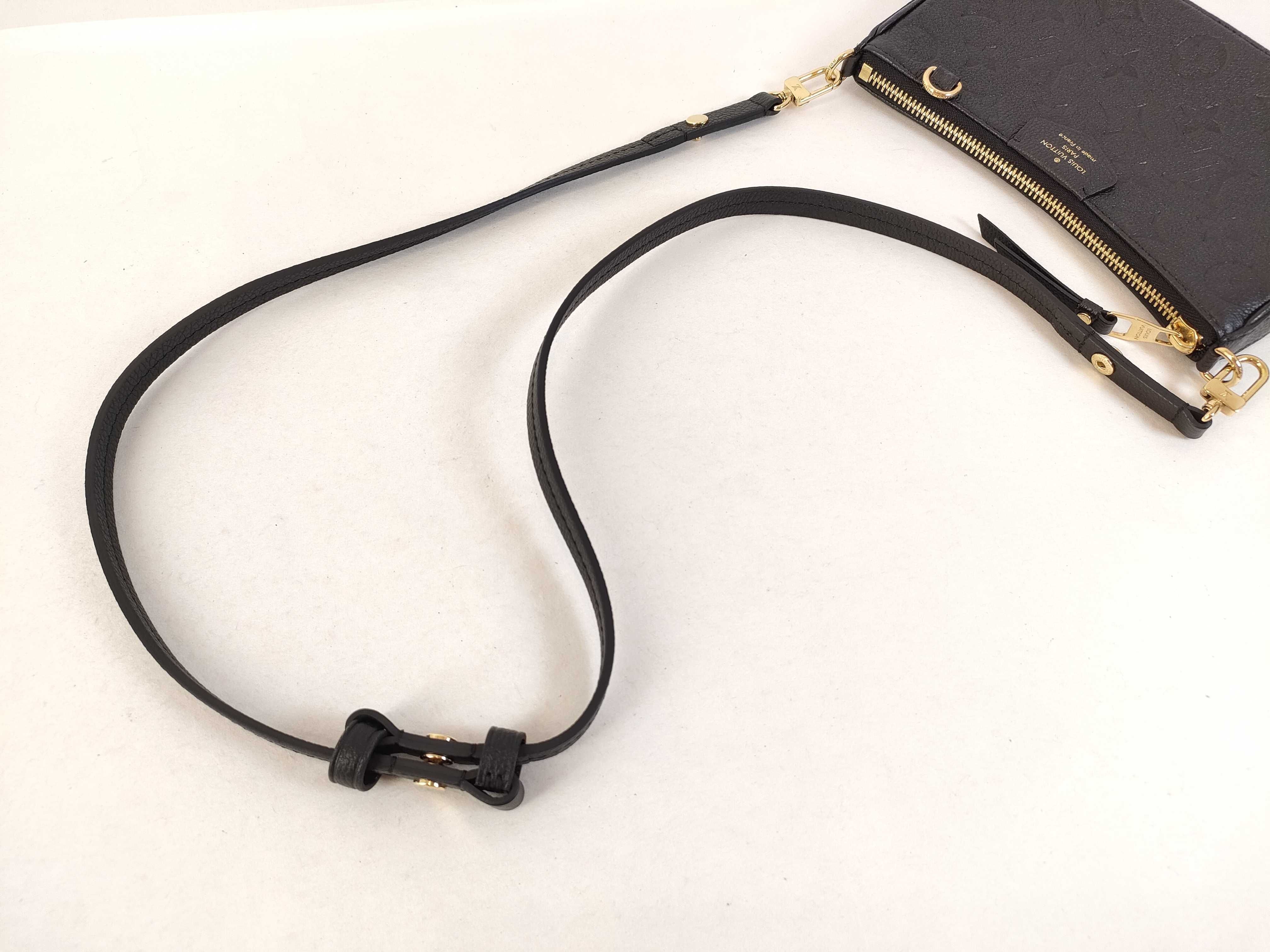 Louis Vuitton Easy Pouch Empreinte Leather Black