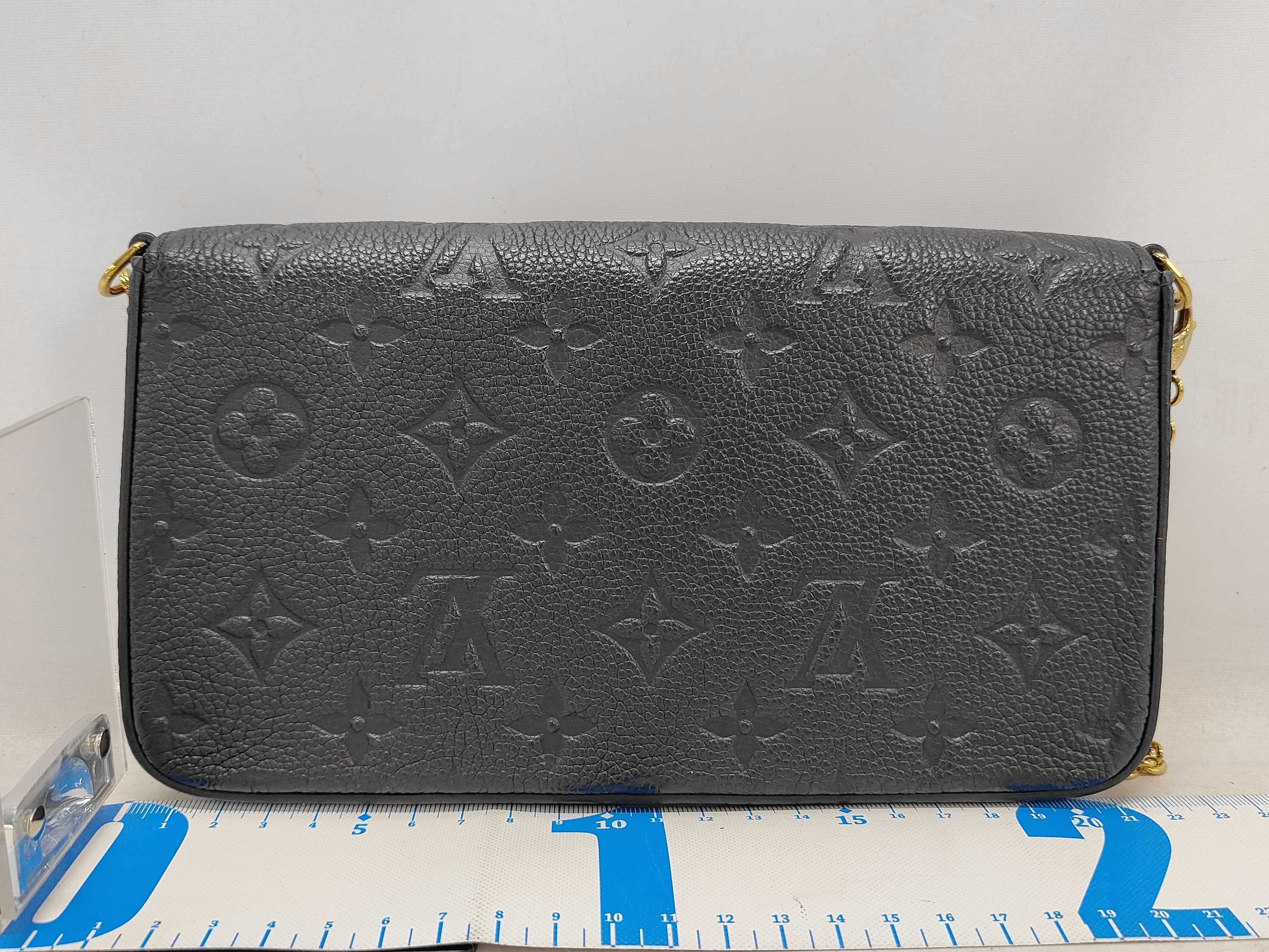Louis Vuitton Félicie Pochette, Monogram Empreinte Black