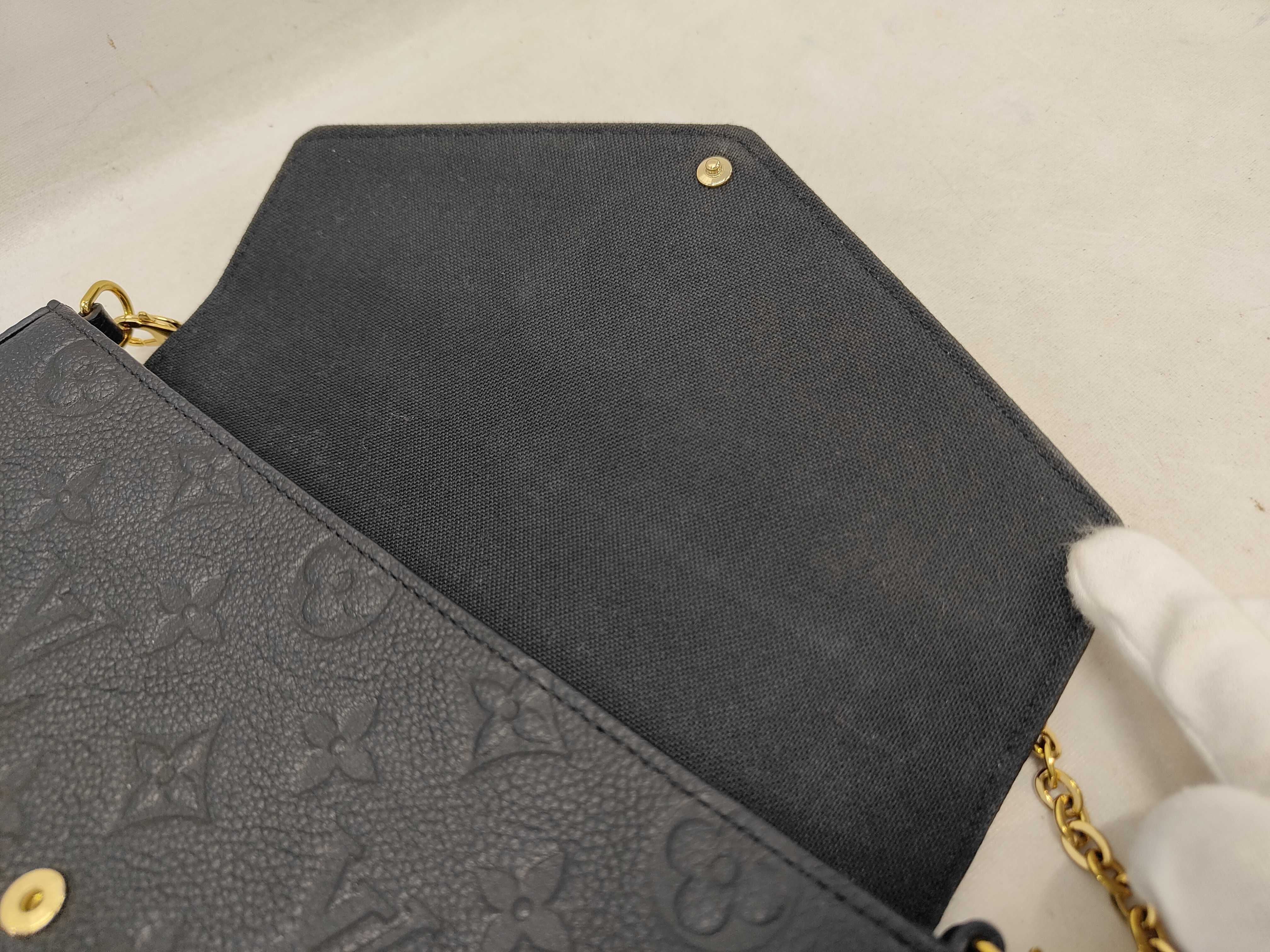 Louis Vuitton Félicie Pochette, Monogram Empreinte Black