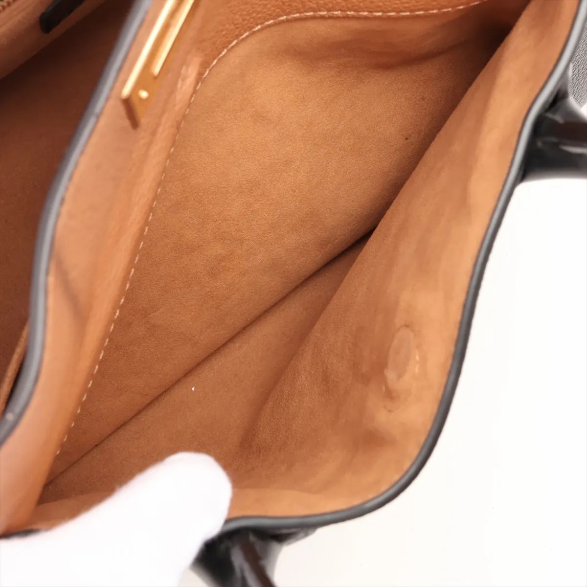 Louis Vuitton On My Side MM, Calf Leather Black