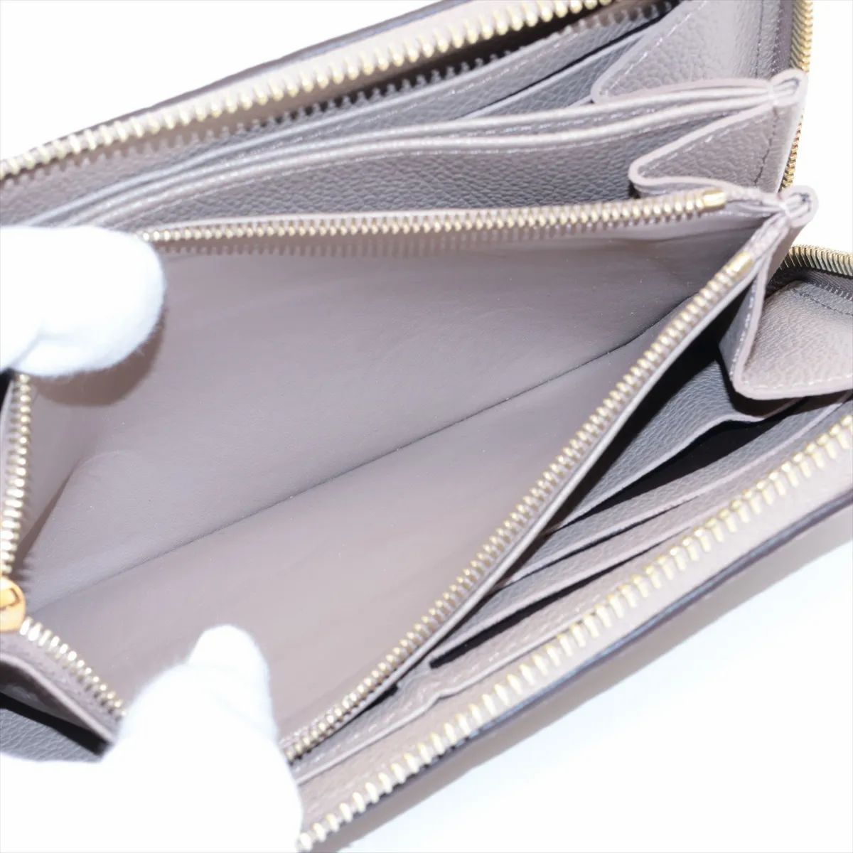 Louis Vuitton Zippy Wallet NM Empreinte Cream