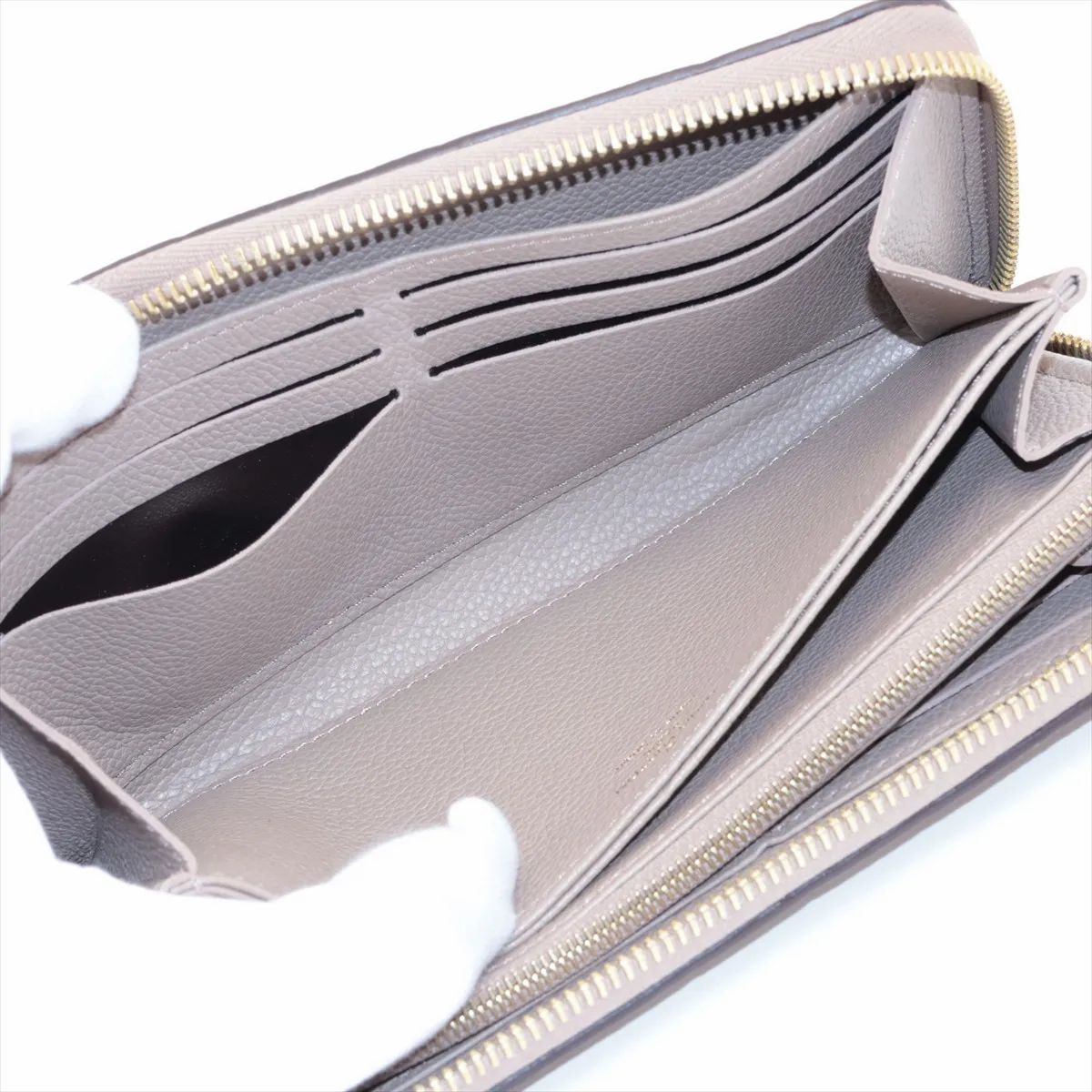 Louis Vuitton Zippy Wallet NM Empreinte Cream