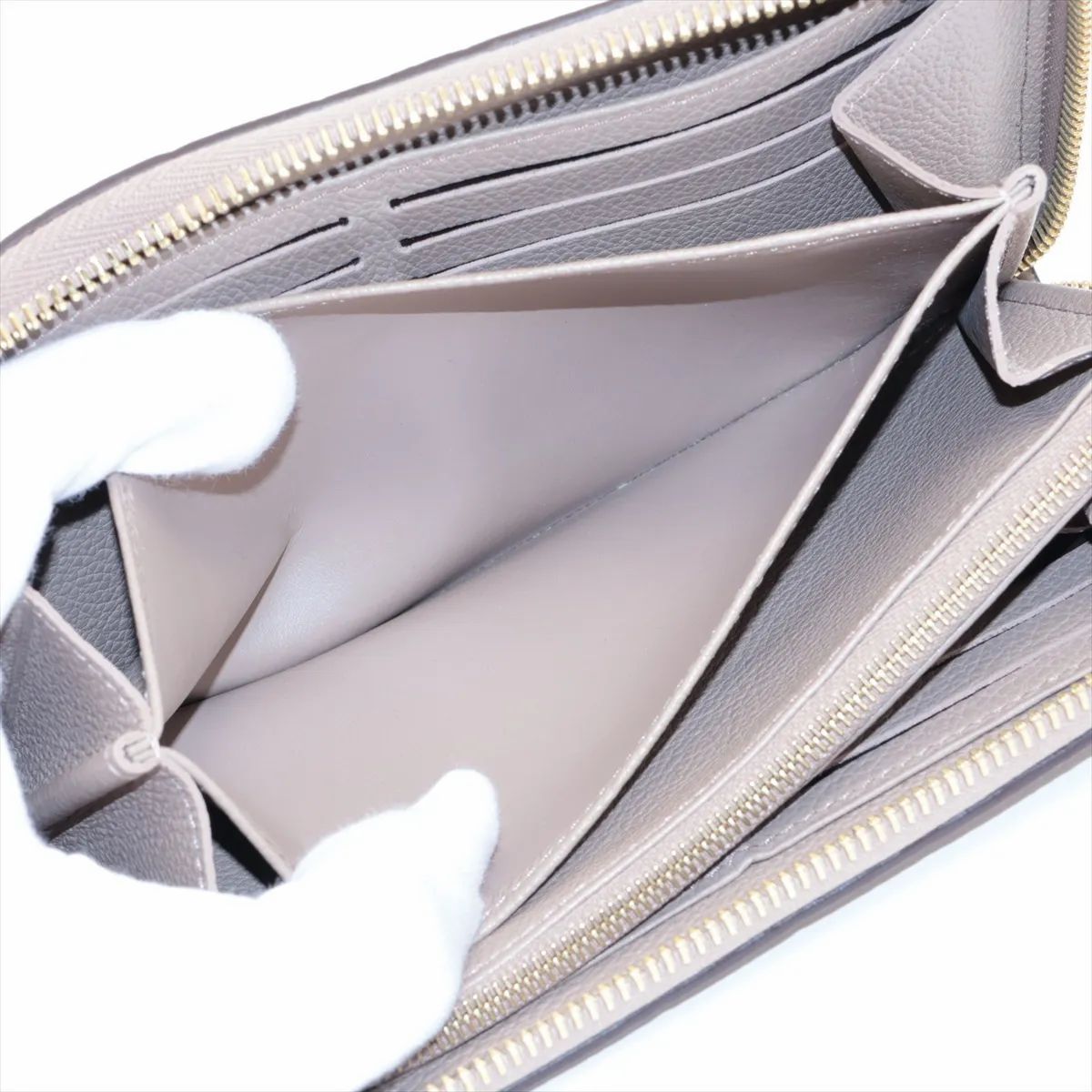 Louis Vuitton Zippy Wallet NM Empreinte Cream