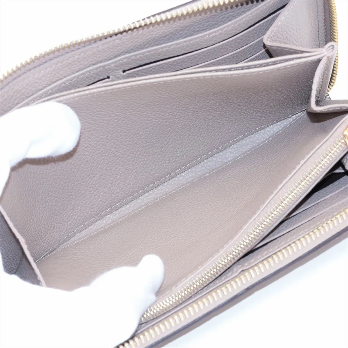 Louis Vuitton Zippy Wallet NM Empreinte Cream