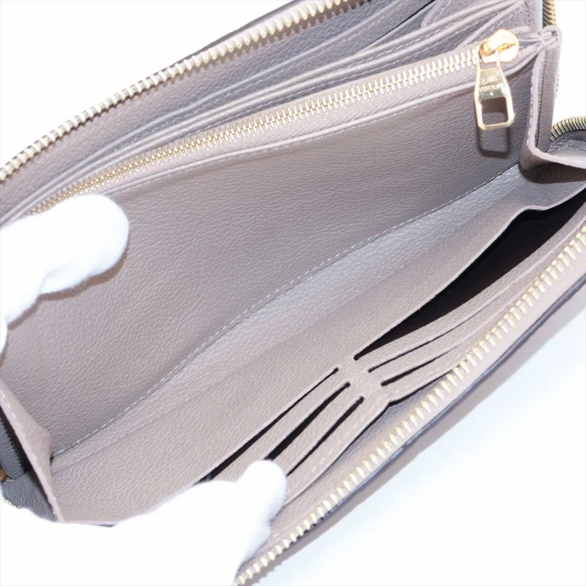Louis Vuitton Zippy Wallet NM Empreinte Cream