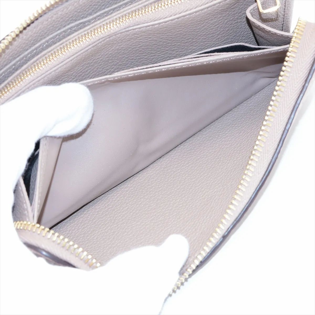 Louis Vuitton Zippy Wallet NM Empreinte Cream