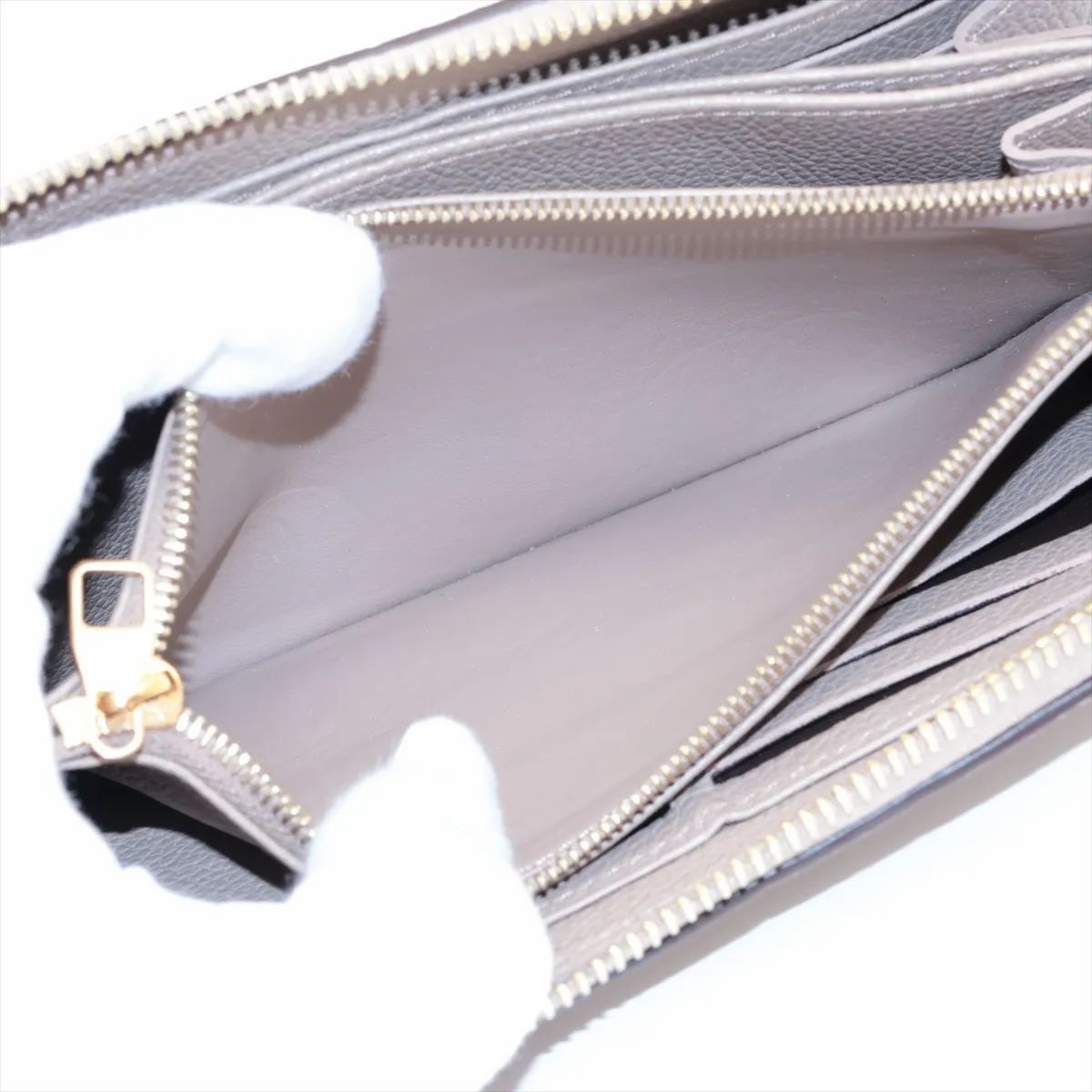 Louis Vuitton Zippy Wallet NM Empreinte Cream