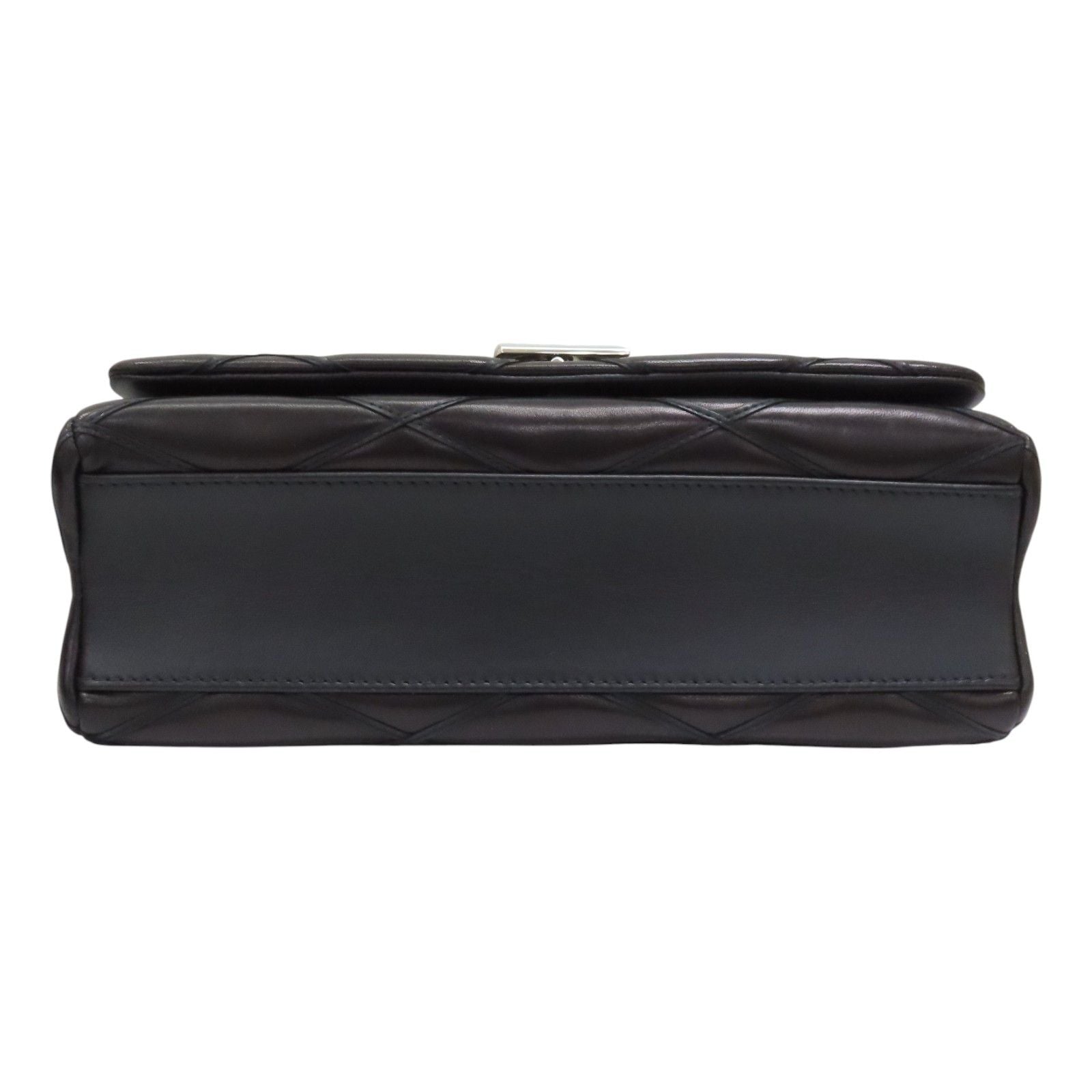 Louis Vuitton Go-14 Chain Shoulder Bag Lambskin Black MM