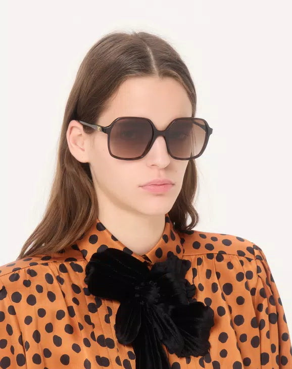 Valentino Rectangular Acetate Glasses
