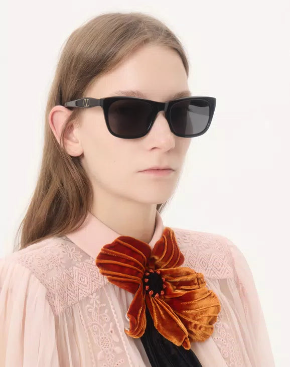 Valentino Rectangular Acetate Eyewear