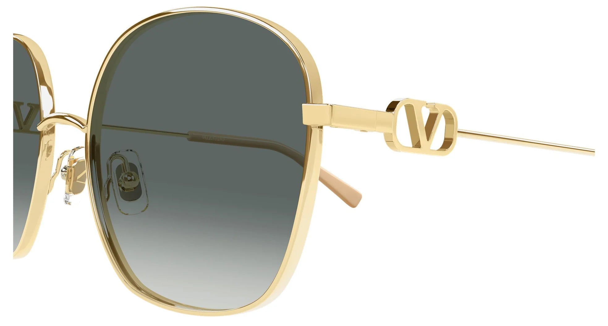 Valentino Square Metal Eyewear