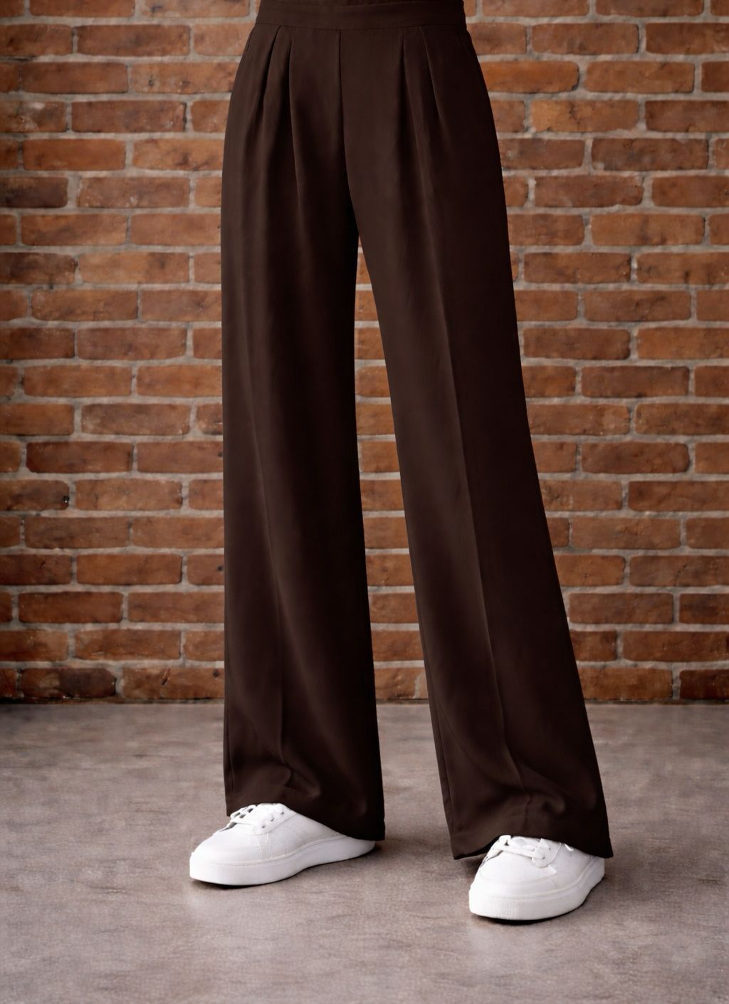 Elle Grey Pleated Wide Leg Sweatpants