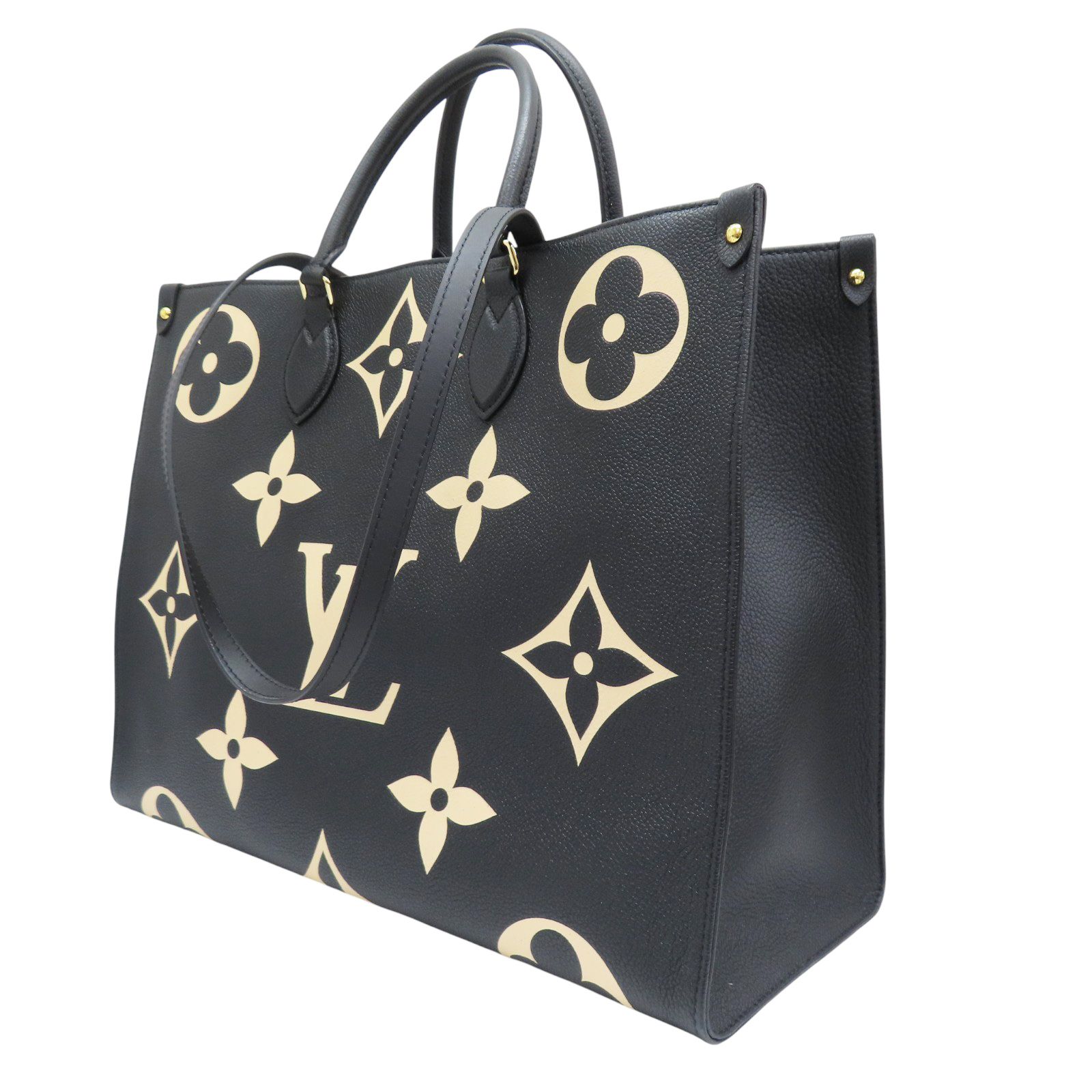LOUIS VUITTON OnTheGo GM Shoulder Handbag Monogram Empreinte Black
