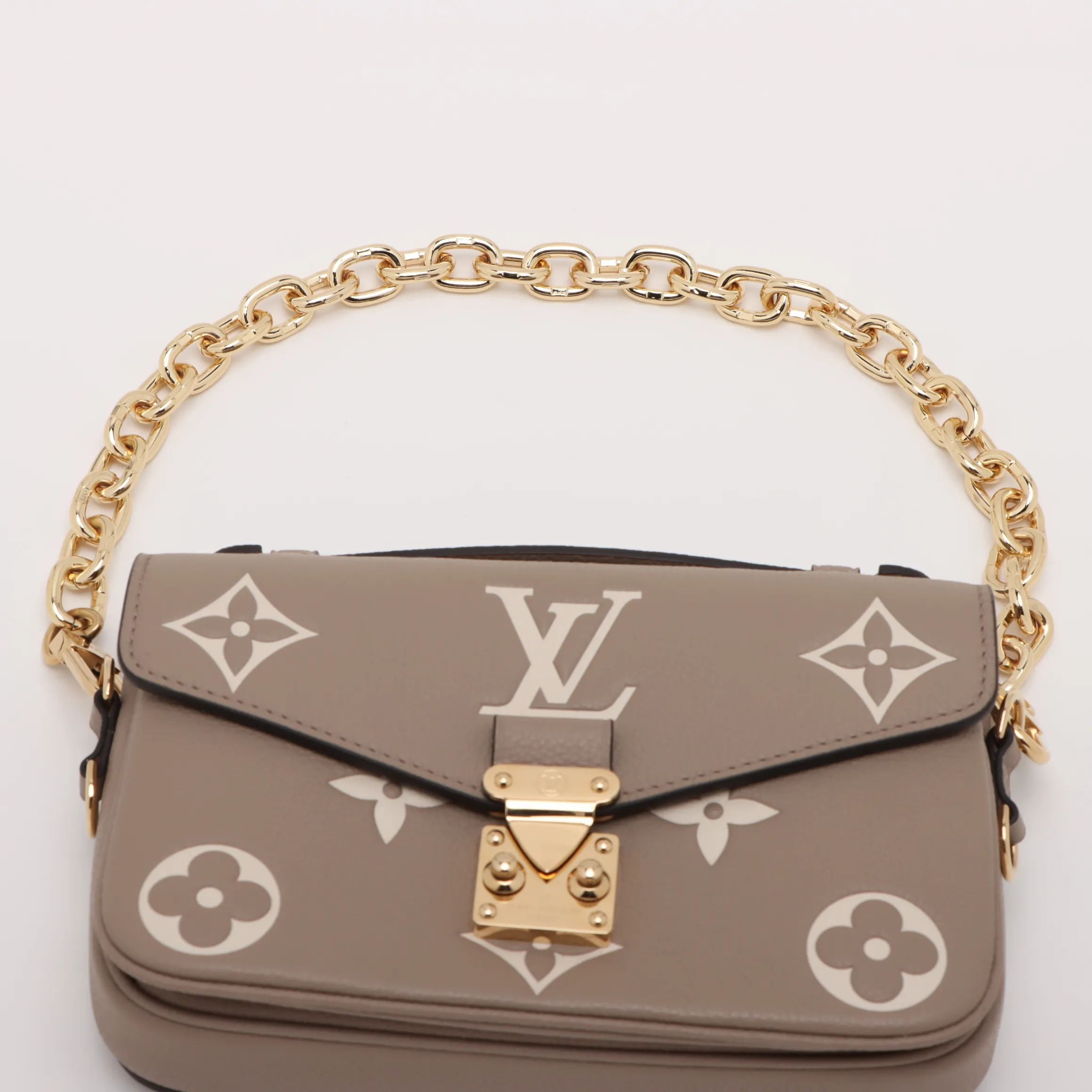 Bicolor monogram Empreinte Pochette Metis Beige