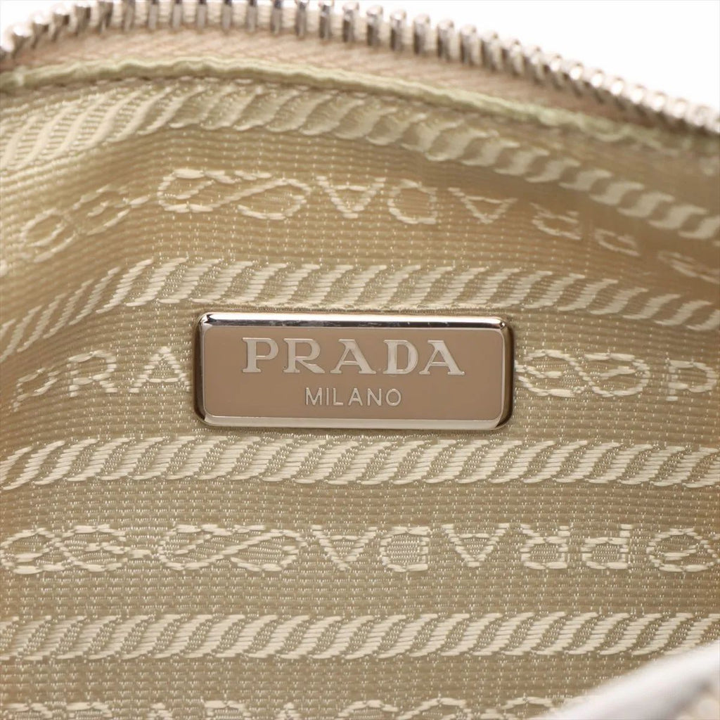 Prada Leather Re-edition 2005 Shoulder Bag Saffiano Beige