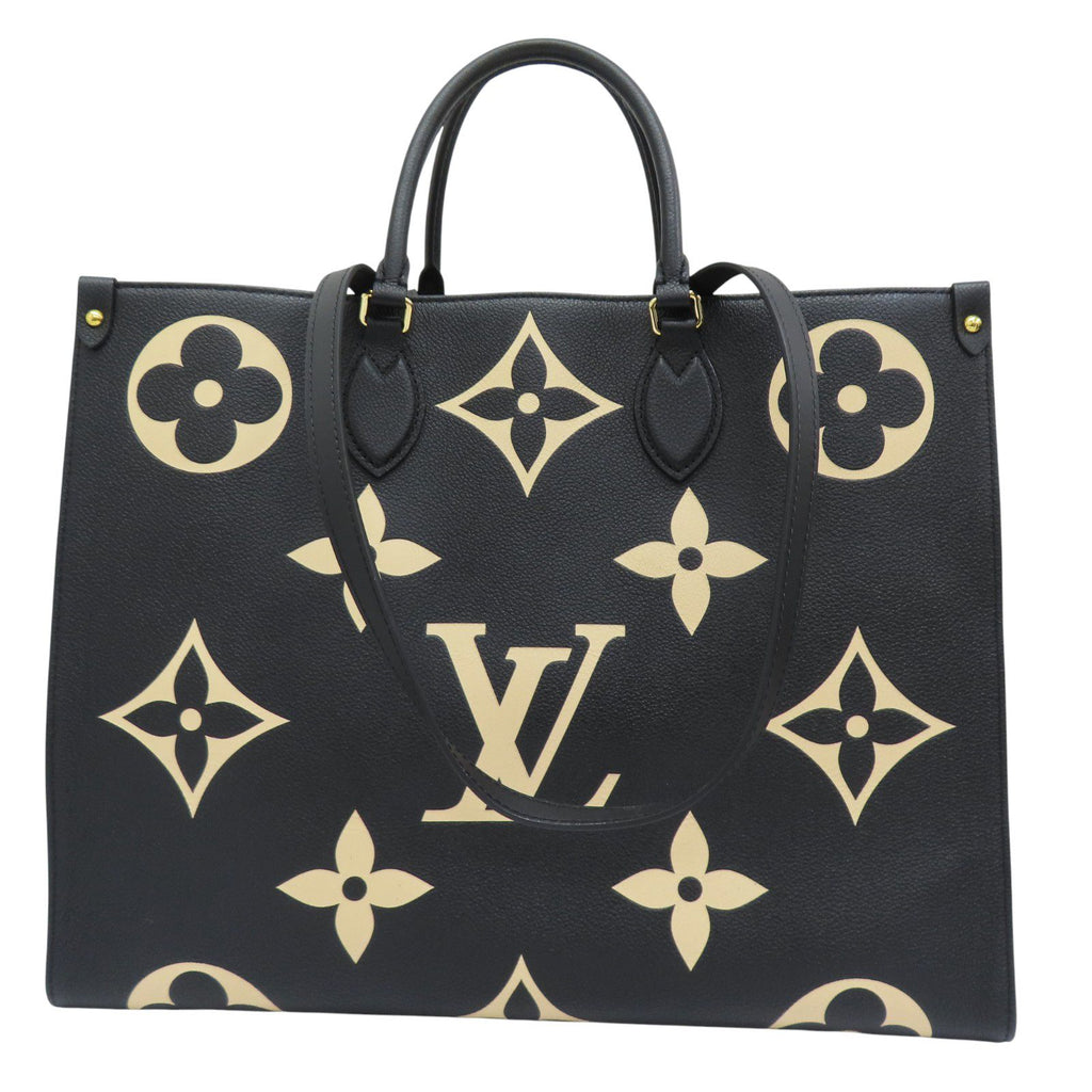 LOUIS VUITTON OnTheGo GM Shoulder Handbag Monogram Empreinte Black