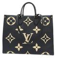LOUIS VUITTON OnTheGo GM Shoulder Handbag Monogram Empreinte Black