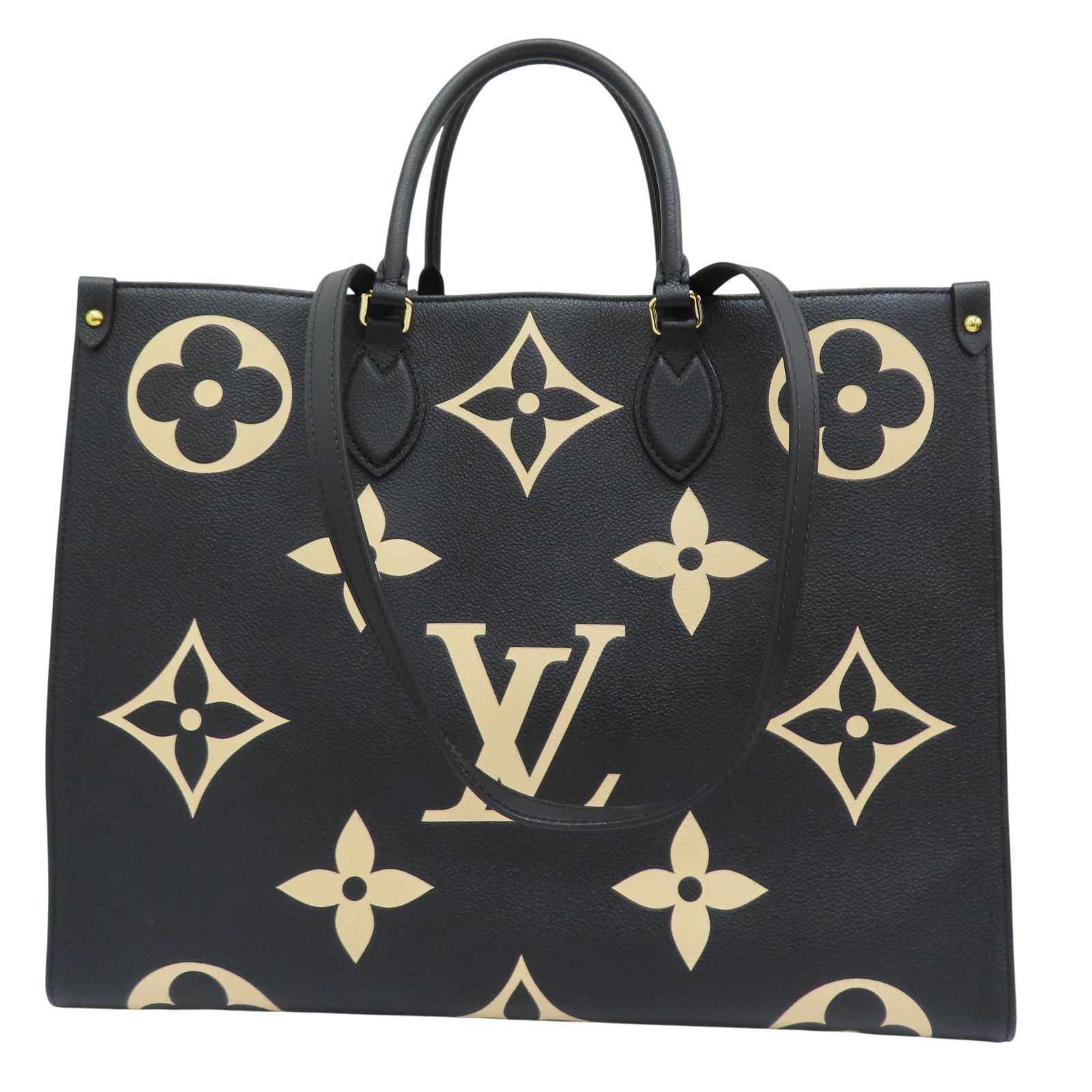 LOUIS VUITTON OnTheGo GM Shoulder Handbag Monogram Empreinte Black