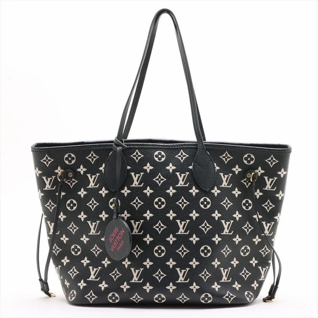 Louis Vuitton Neverfull Empreinte MM Black White