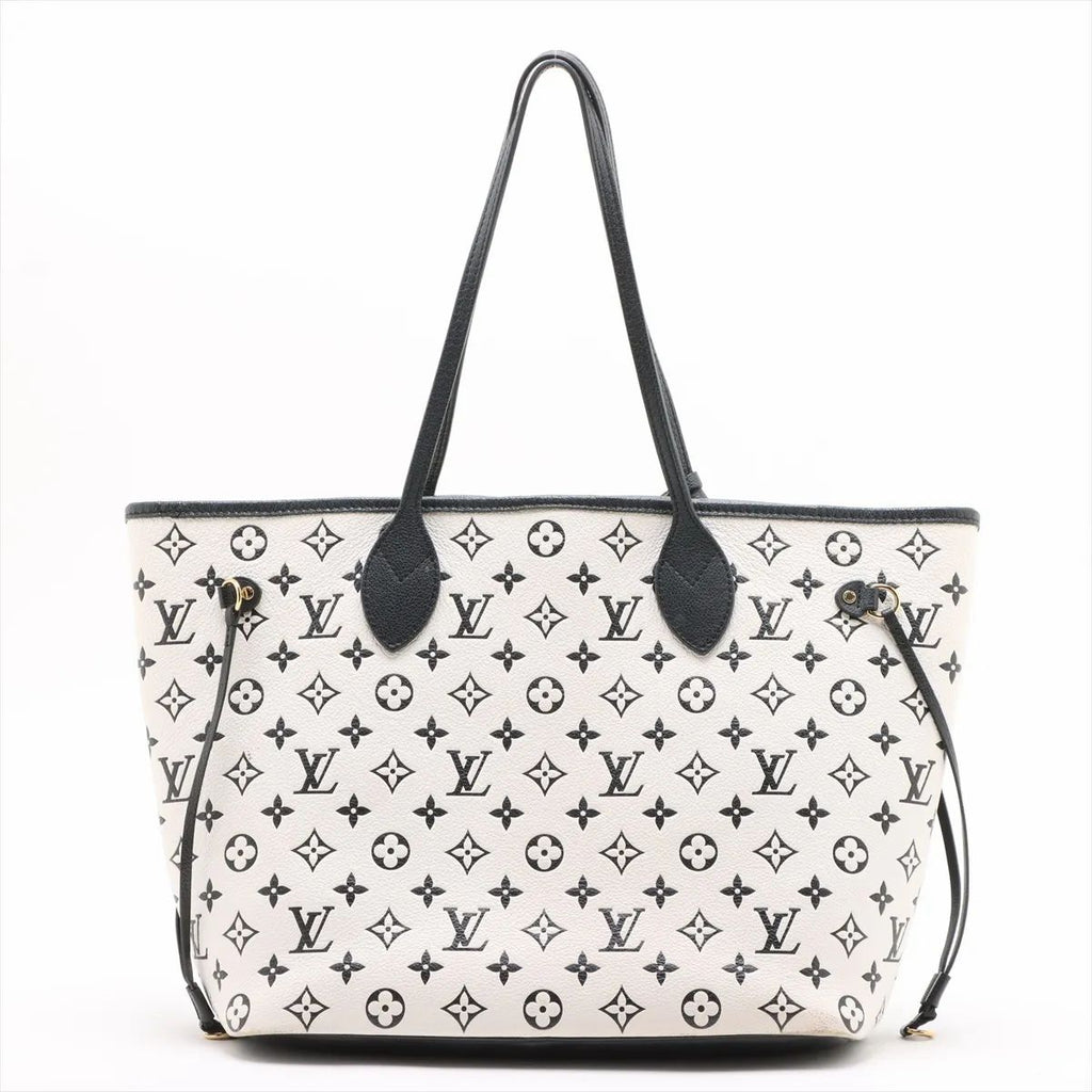 Louis Vuitton Neverfull Empreinte MM Black White