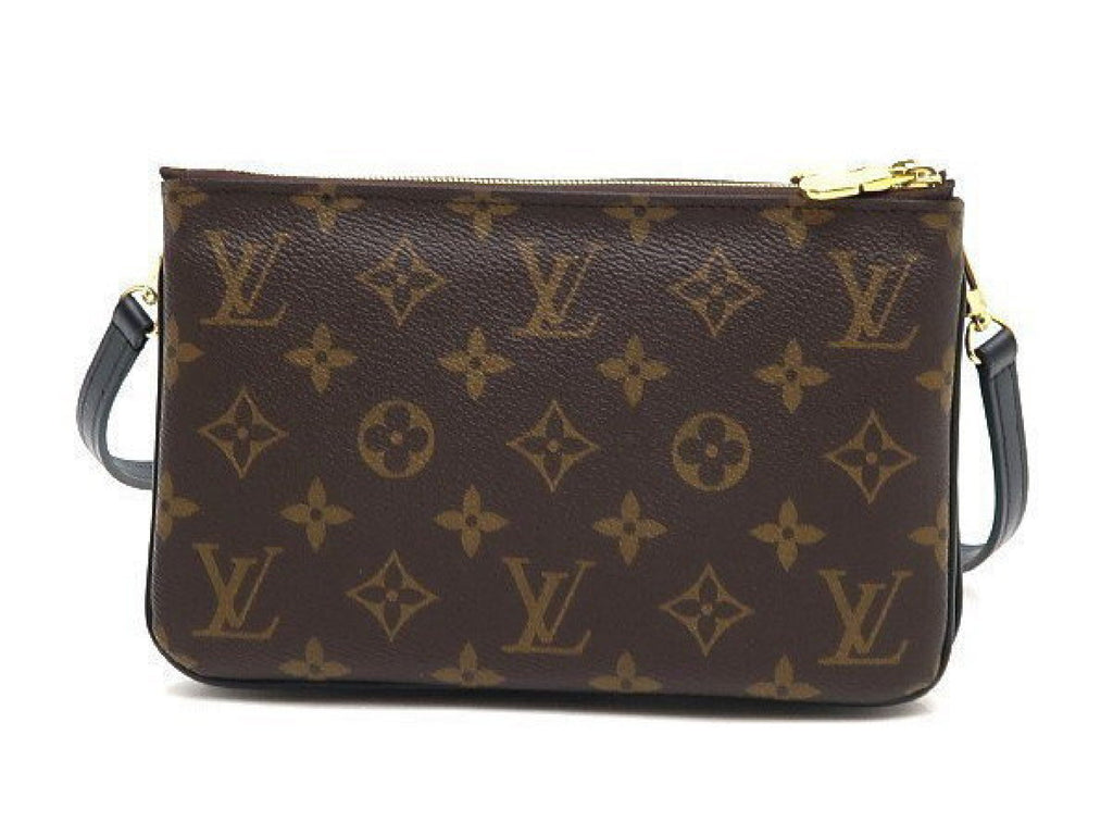 Louis Vuitton Double Zip Pochette, Monogram Giant Reverse