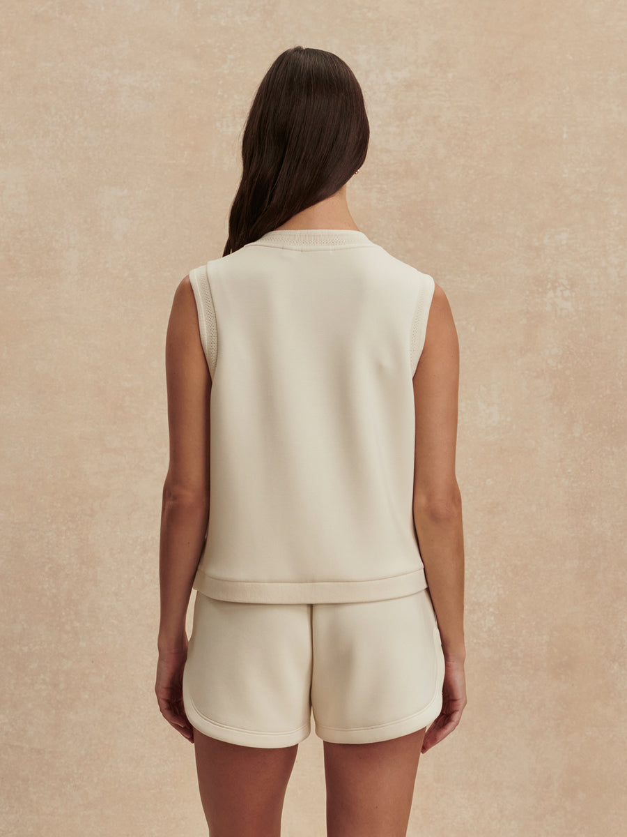 Varley Hawley Half-Zip Sweat and Shorts Pristine