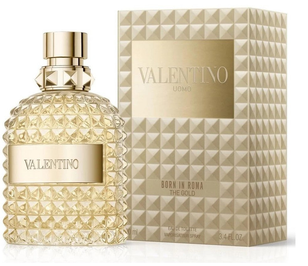 Valentino UOMO Born In Roma THE GOLD EDT 3.4 Fl. Oz.