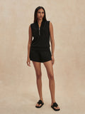 Varley Hawley Half-Zip Sweat and Shorts Black