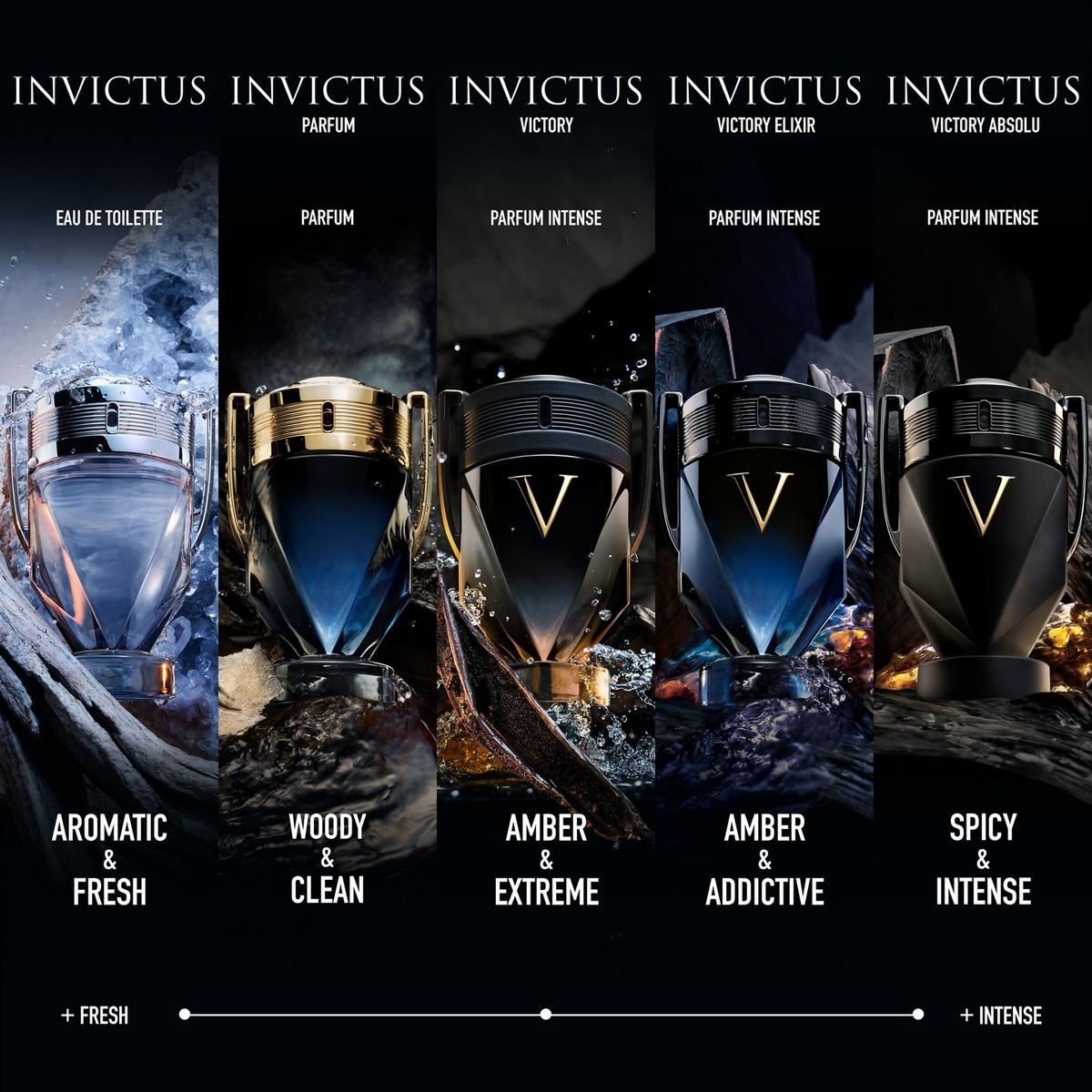 Rabanne Invictus Parfum Intense ELIXIR 3.4 Fl. Oz.